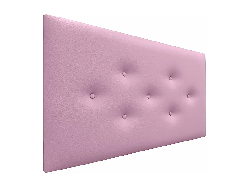 DHOME Testiera in Ecopelle con 3 File di Bottoni Alternati Testiera Imbottita Letto di Lusso (Rosa, 95cm)