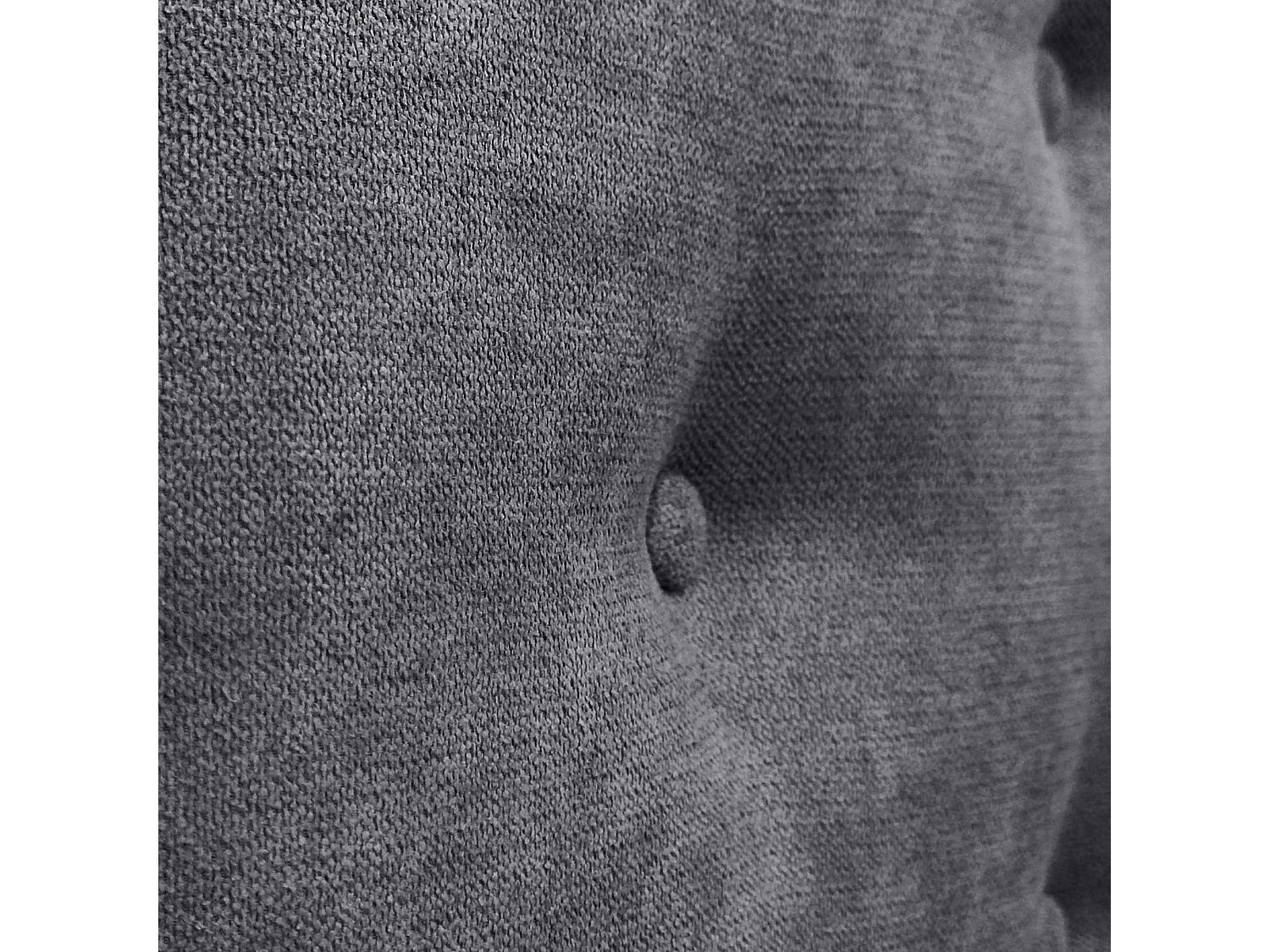 DHOME Tête de Lit en Tissu ACUALINE avec 3 Rangées Entrelacées de Boutons et Pieds Tête de Lit Capitonnée de Luxe(Gris Ceniza, 110cm)