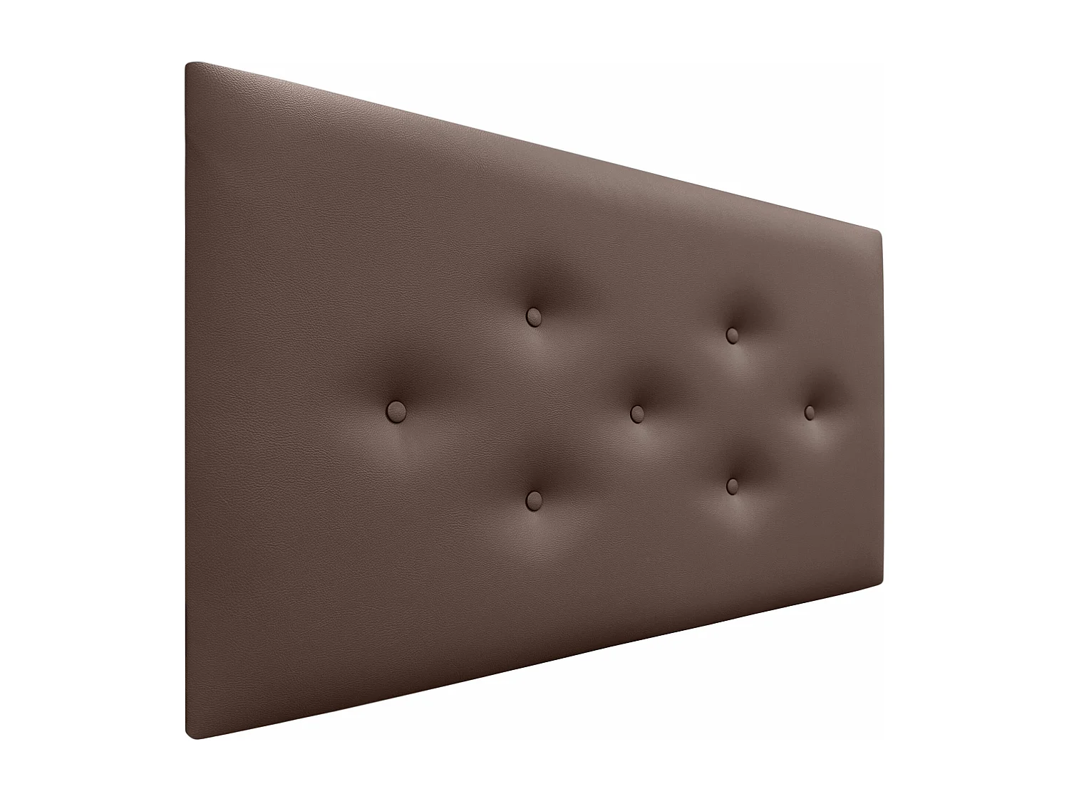 DHOME Cabeceira de Polipele com 3 Fileiras Intercaladas de Botões Cabeceira Estofada de Cama Luxuosa (Chocolate, 105cm)