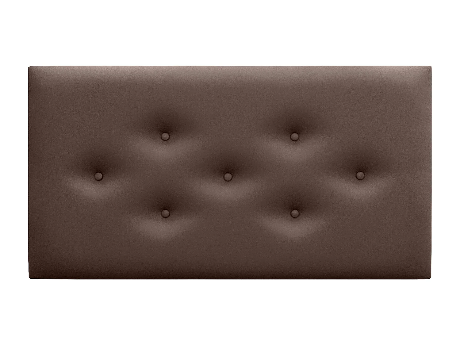 DHOME Cabeceira de Polipele com 3 Fileiras Intercaladas de Botões Cabeceira Estofada de Cama Luxuosa (Chocolate, 105cm)