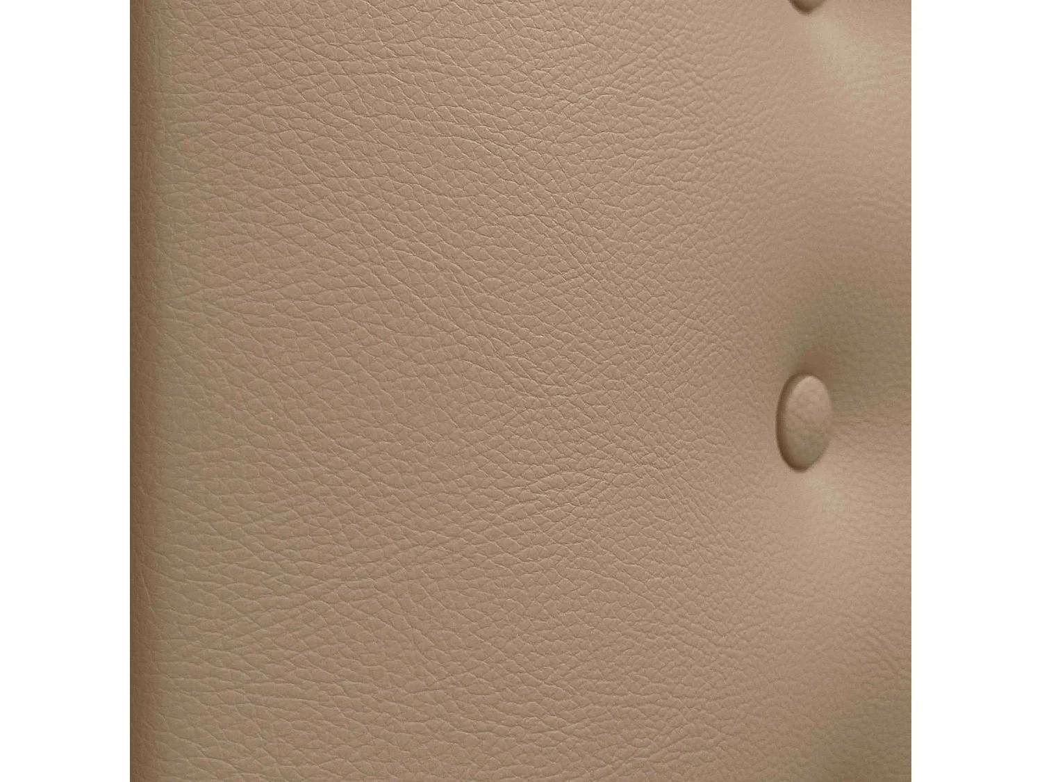 DHOME Testiera in ecopelle con 3 file di bottoni Testiera imbottita per letto di lusso (Marrone Chiaro, 150cm)