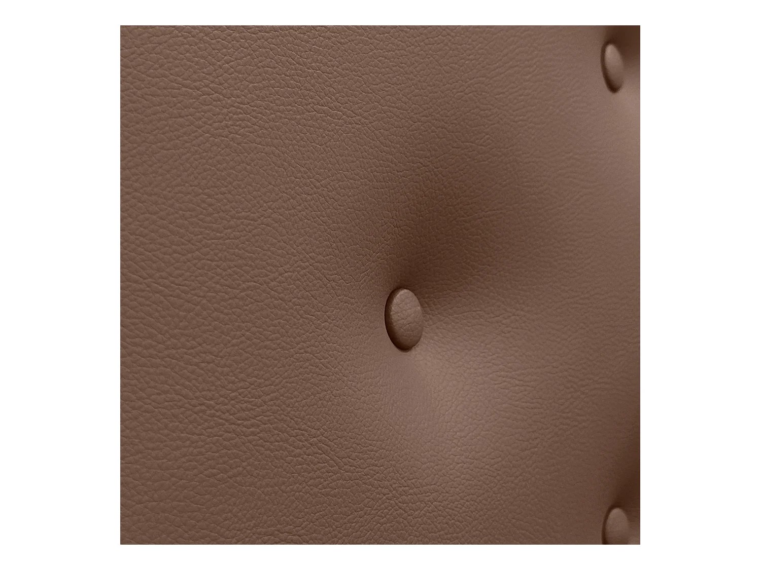 DHOME Kopfteil aus Kunstleder mit 3 versetzten Knopf-Reihen, luxuriös gepolstertes Bettkopfteil (Ton, 220cm (2-teilig))