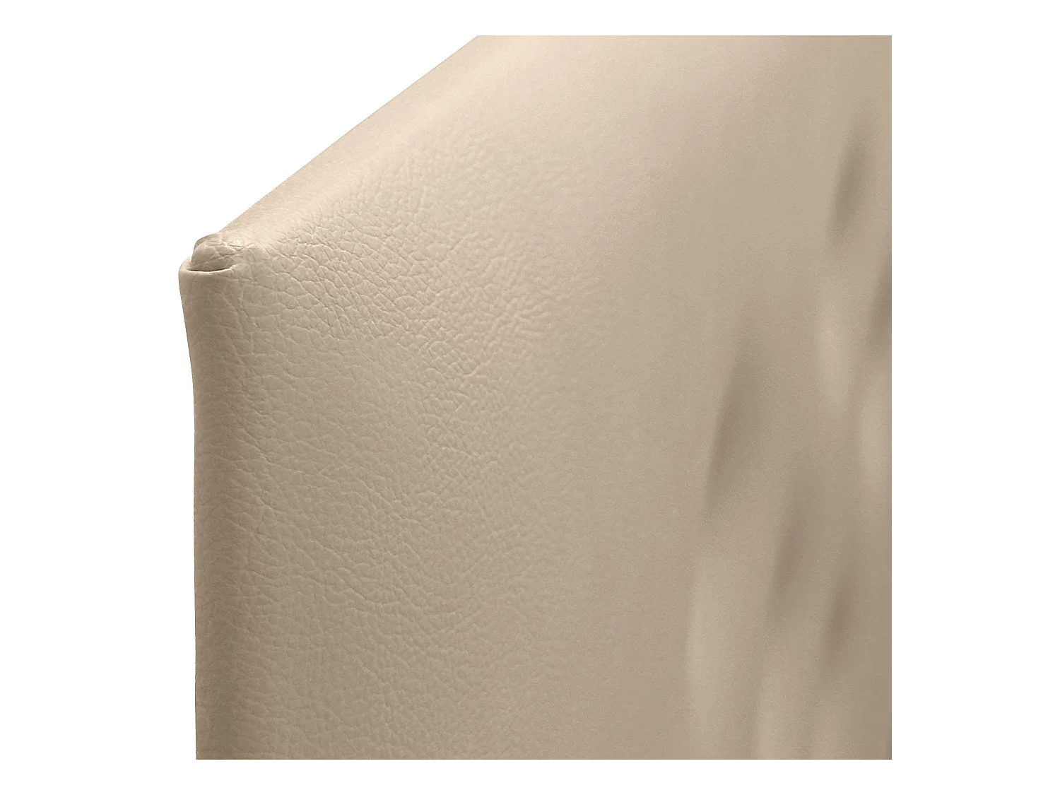 DHOME Tête de lit en simili cuir avec 3 rangées de boutons entrelacés Tête de lit rembourrée pour lit de luxe (Beige, 160cm)