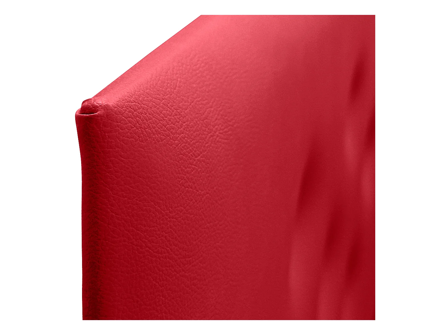 DHOME Tête de Lit en Similicuir avec 3 Rangées de Boutons Entrelacées Tête de Lit Rembourrée de Luxe (Rouge, 210cm (2 pièces))