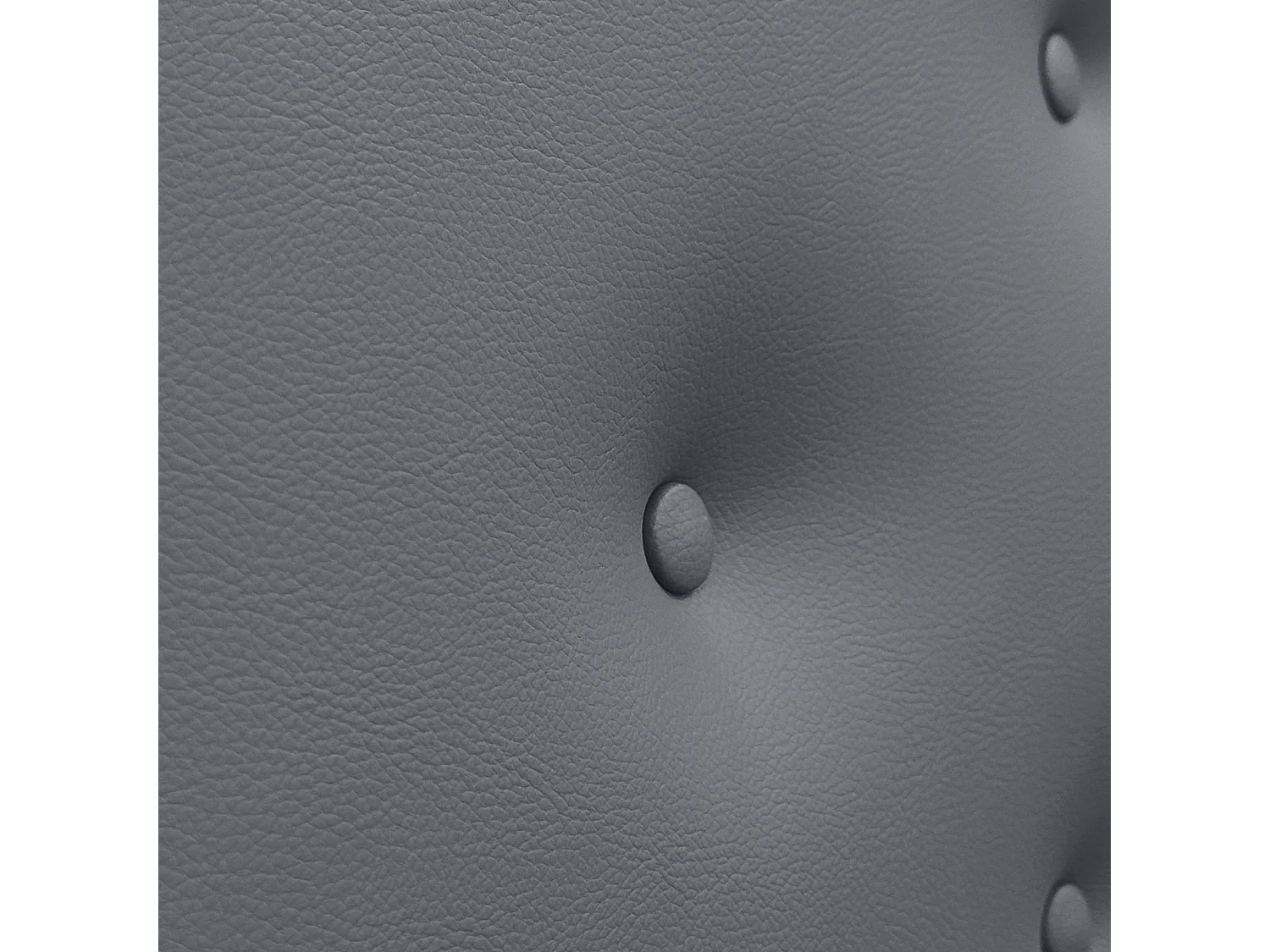 DHOME Tête de Lit en Similicuir avec 3 Rangées de Boutons Entrelacées Tête de Lit Rembourrée de Luxe (Gris, 90cm)