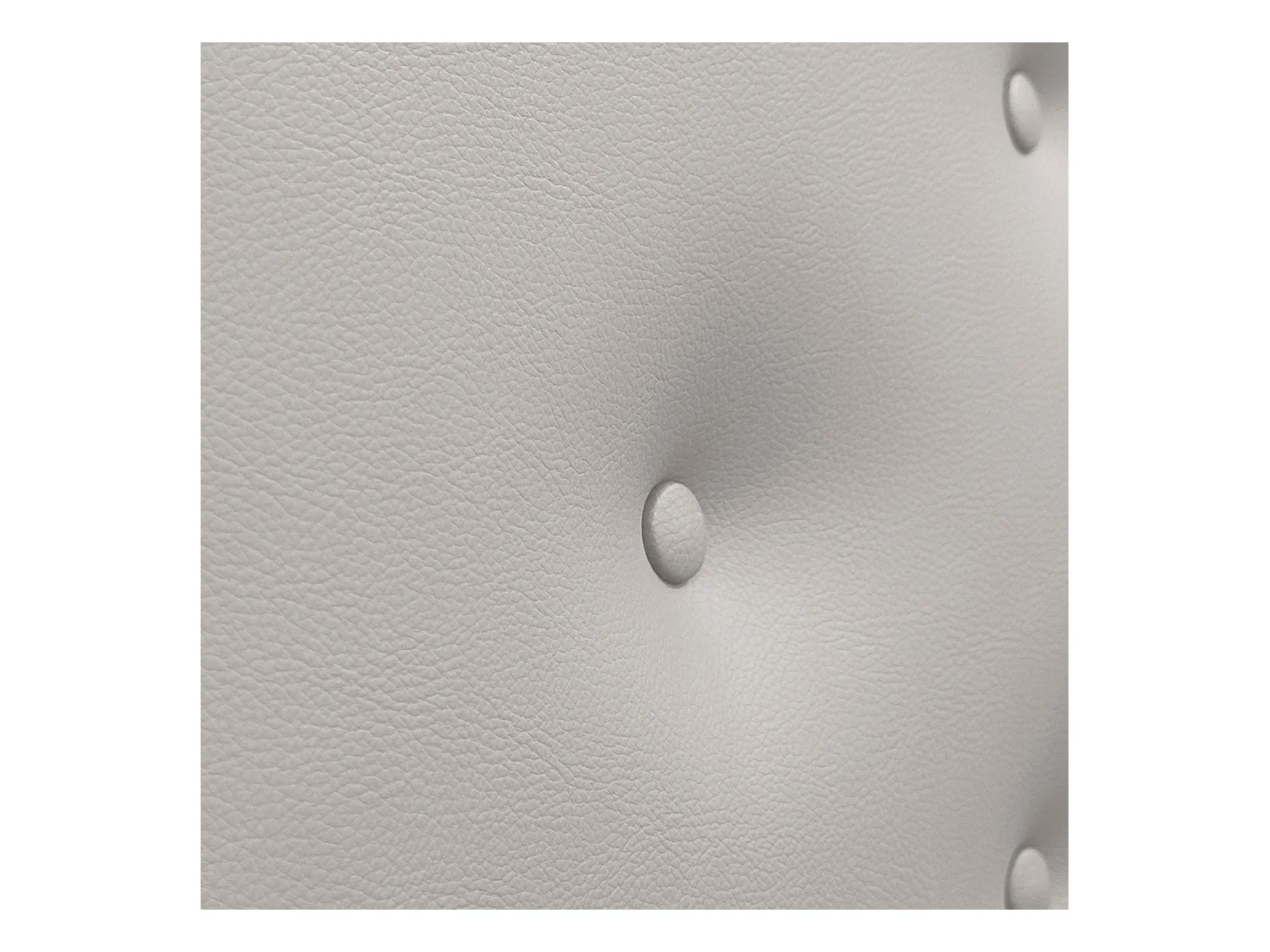 DHOME Tête de lit en simili cuir avec 3 rangées de boutons entrelacés Tête de lit rembourrée pour lit de luxe (Blanc, 135cm)