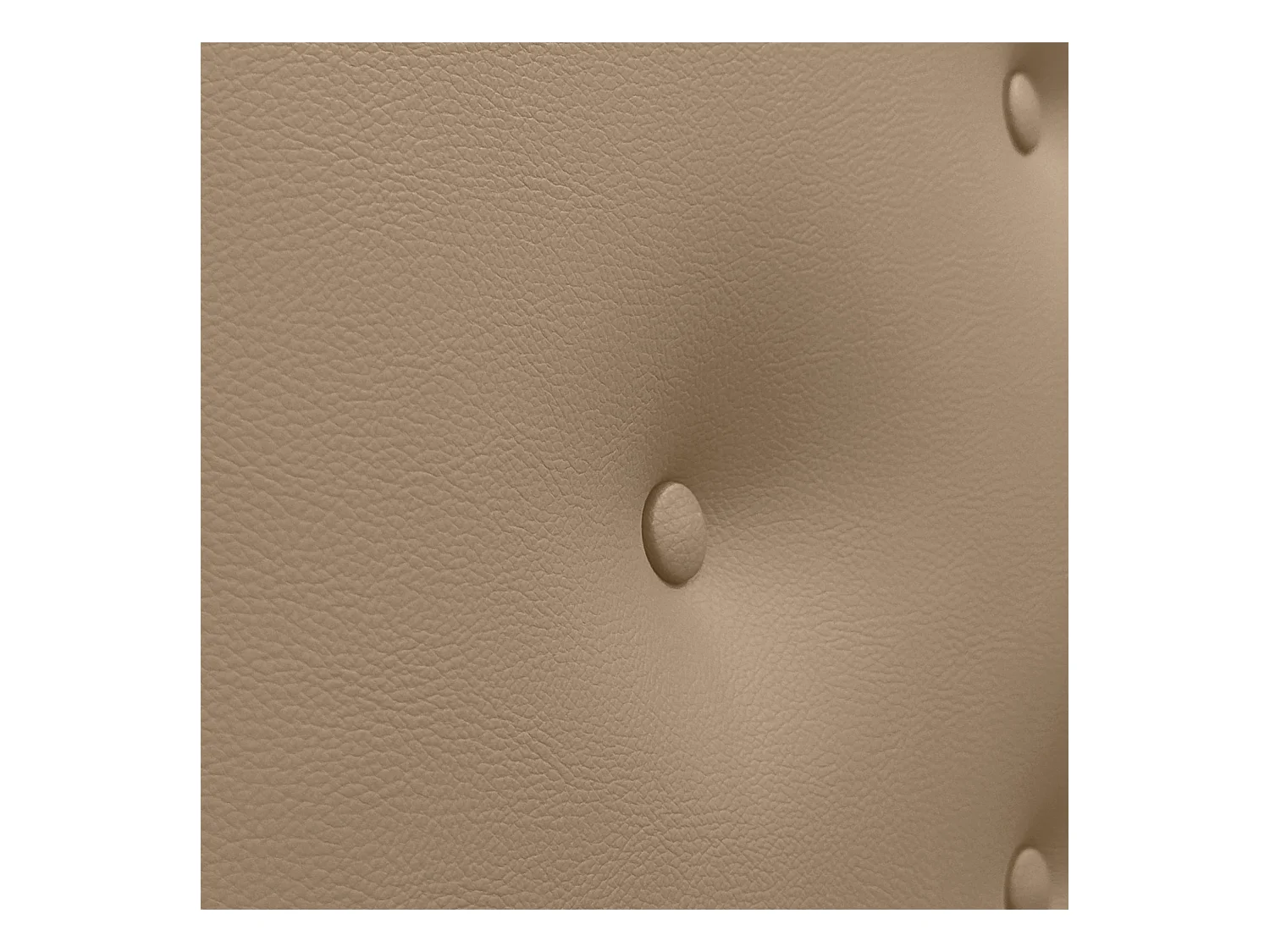 DHOME Tête de Lit en Similicuir avec 3 Rangées de Boutons Entrelacées Tête de Lit Rembourrée de Luxe (Marron Clair, 145cm)