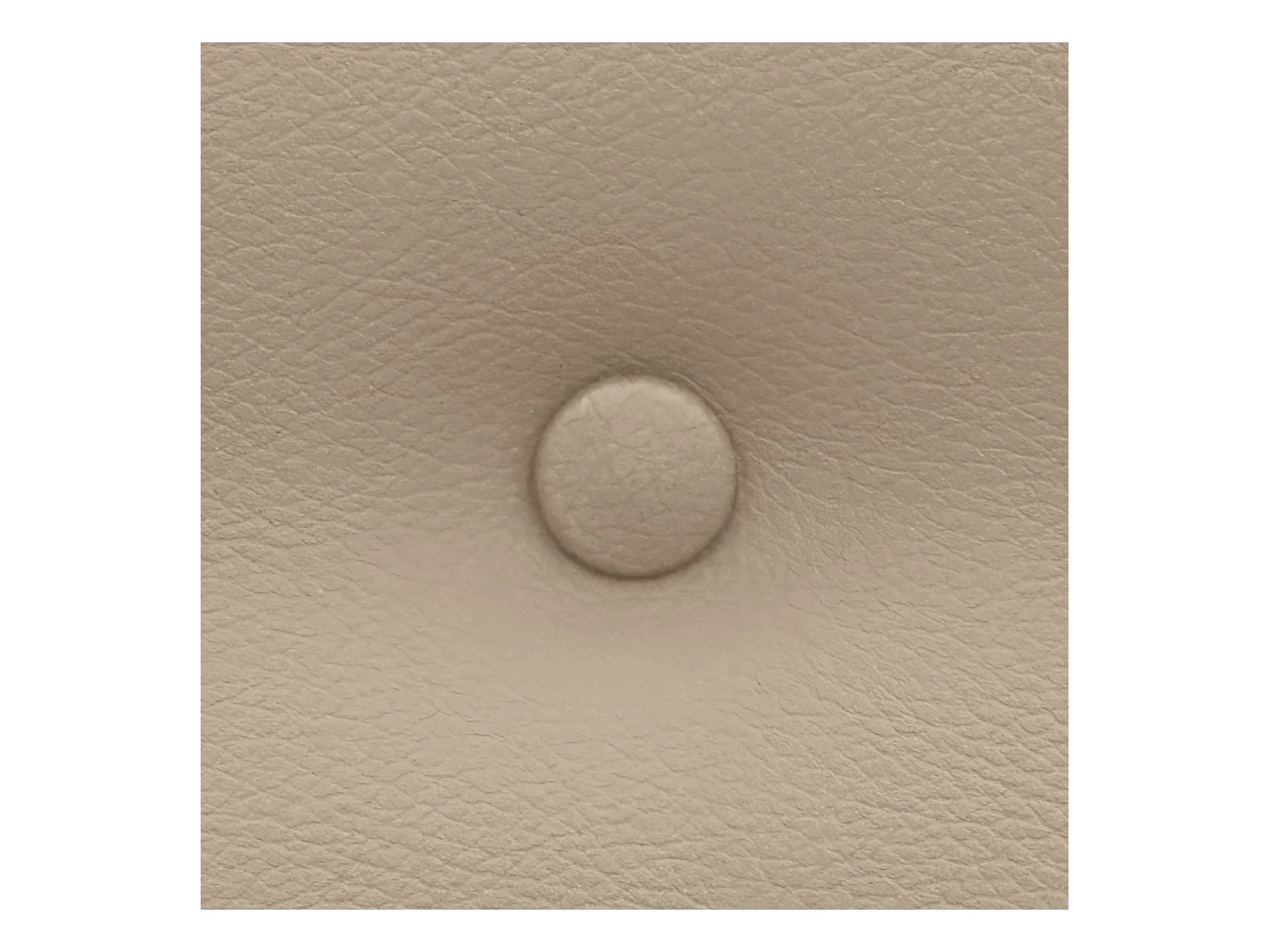 DHOME Testiera in ecopelle con 3 file di bottoni Testiera imbottita per letto di lusso (Beige, 135cm)