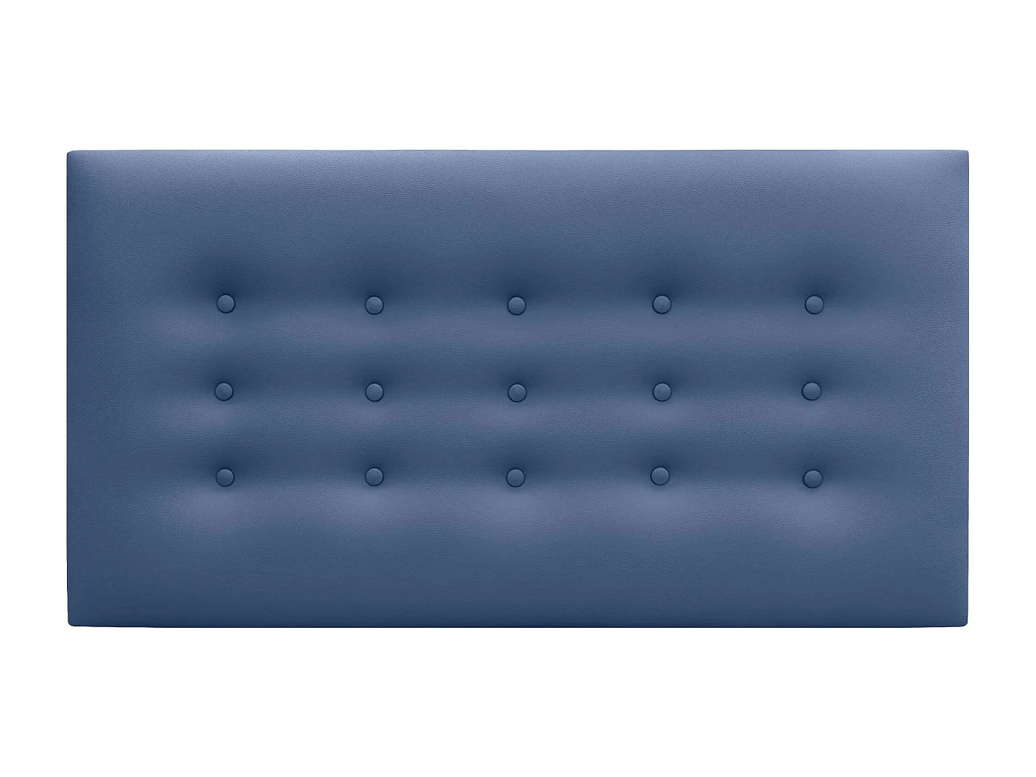 DHOME Tête de Lit en Similicuir avec 3 Rangées de Boutons Tête de Lit Rembourrée de Luxe (Bleu, 105cm)