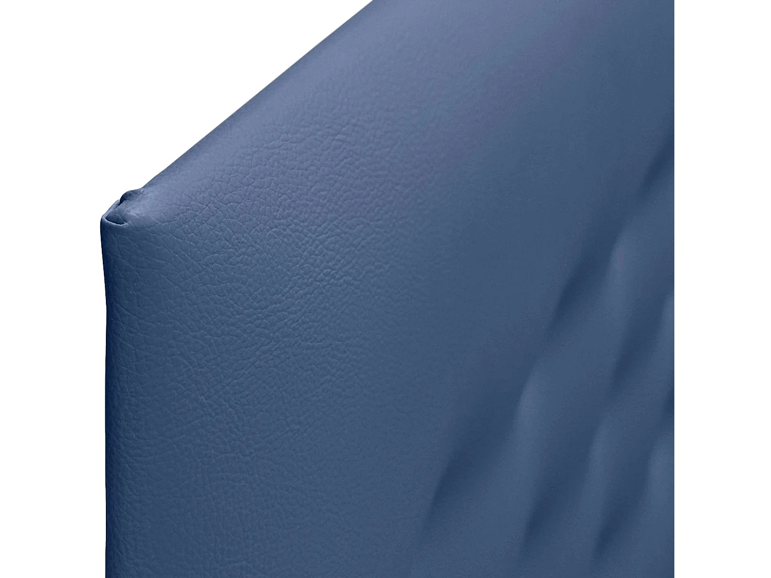 DHOME Tête de Lit en Similicuir avec 3 Rangées de Boutons Tête de Lit Rembourrée de Luxe (Bleu, 105cm)