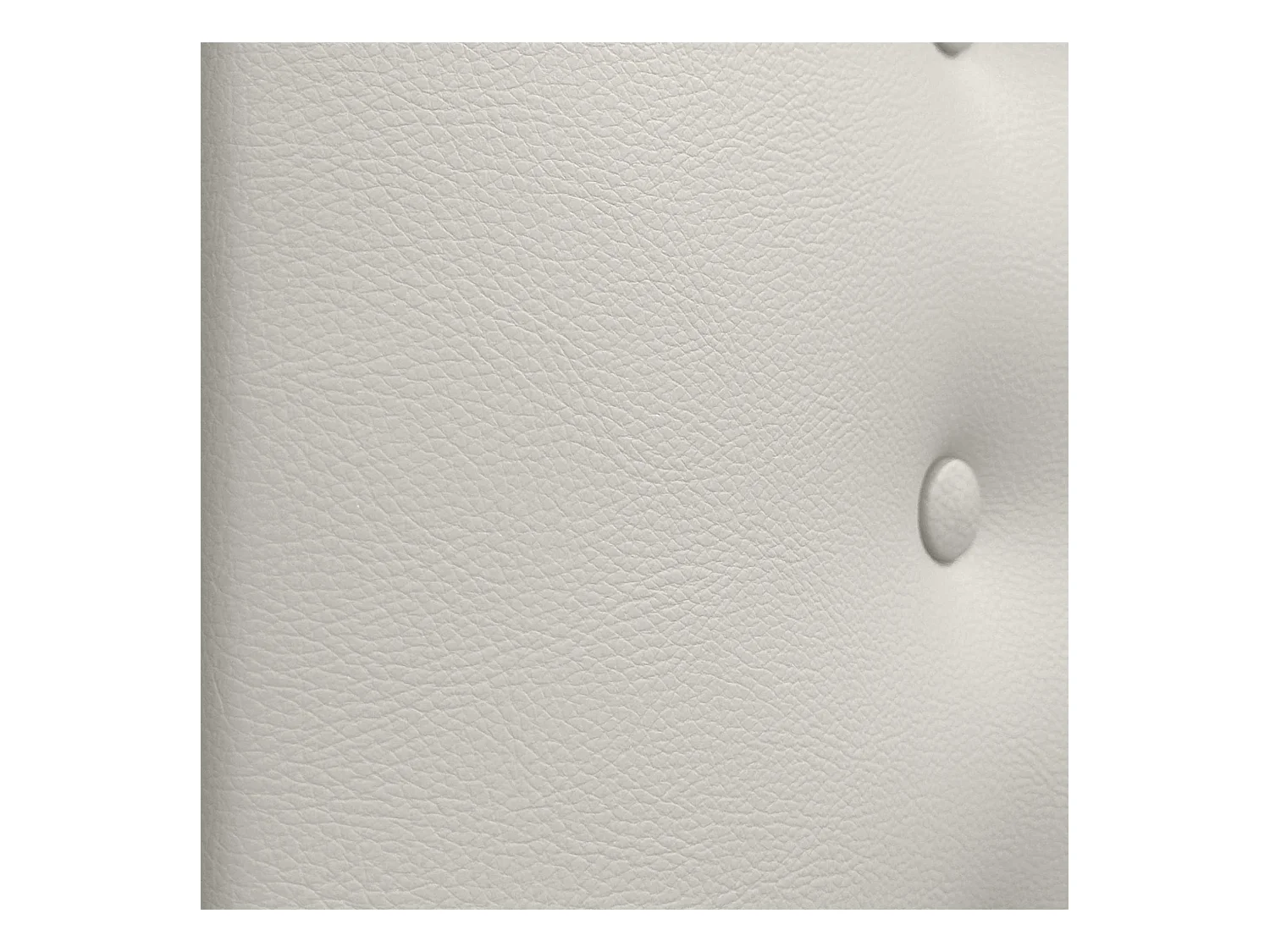 DHOME Testiera in ecopelle con 3 file di bottoni Testiera imbottita per letto di lusso (Bianco, 110cm)