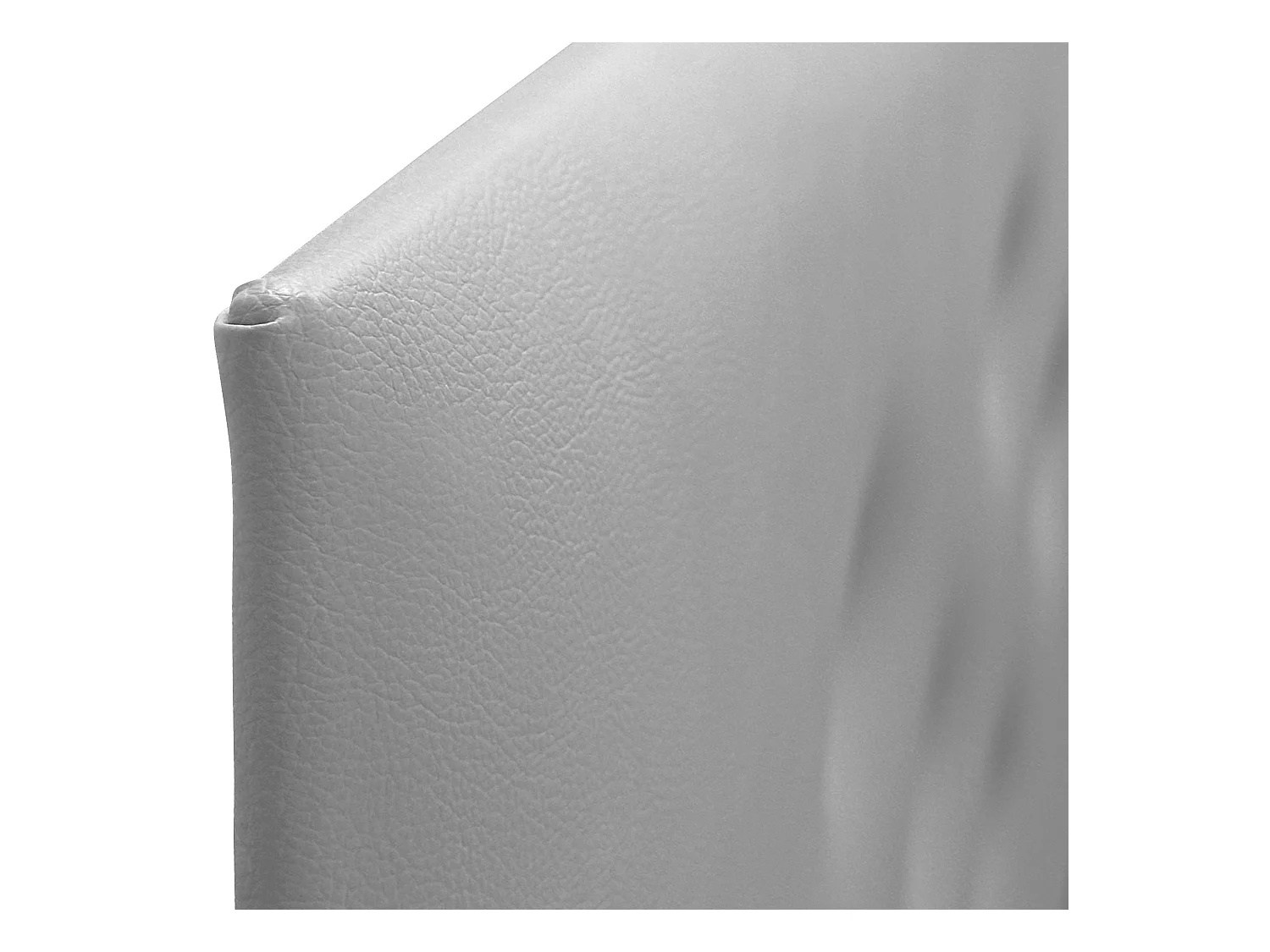 DHOME Tête de lit en simili cuir avec 3 rangées de boutons entrelacés Tête de lit rembourrée pour lit de luxe (Gris, 90cm)