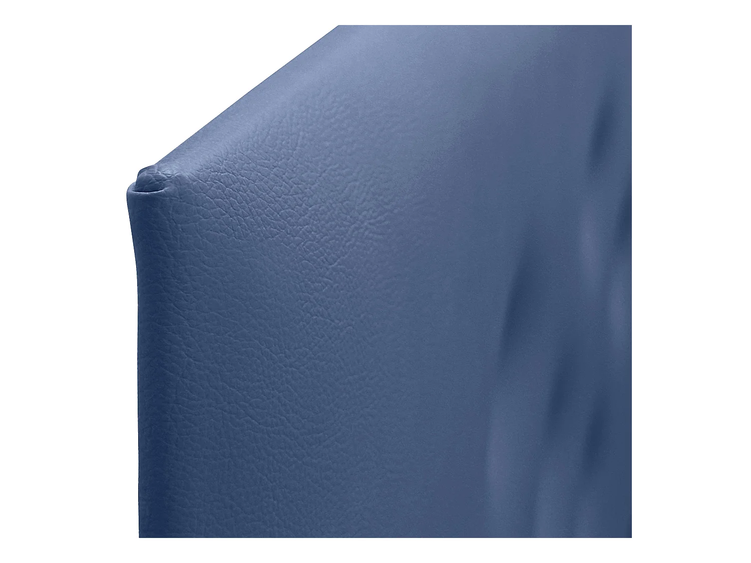 DHOME Tête de lit en simili cuir avec 3 rangées de boutons entrelacés Tête de lit rembourrée pour lit de luxe (Bleu, 145cm)