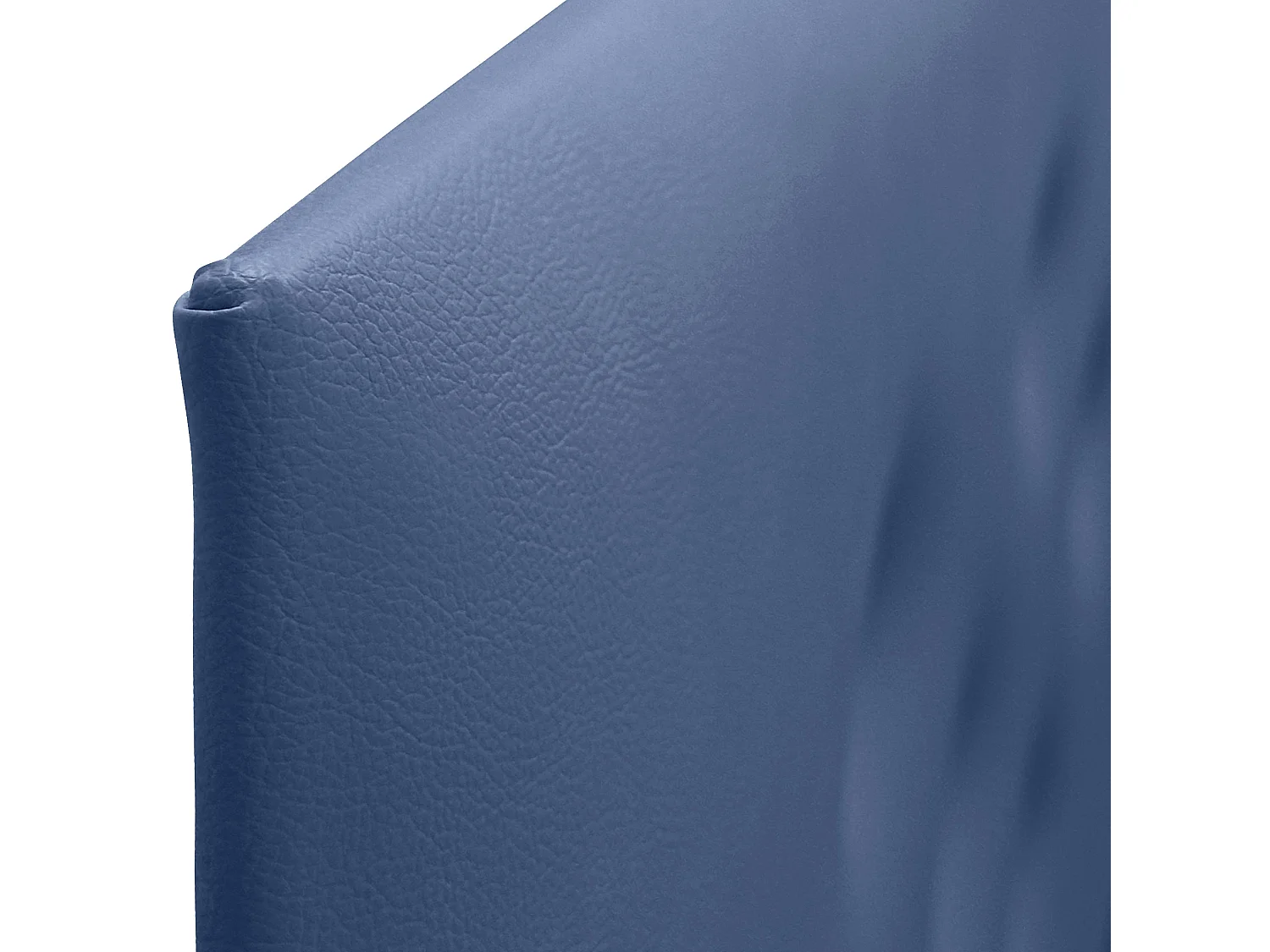 DHOME Tête de lit en simili cuir avec 3 rangées de boutons entrelacés Tête de lit rembourrée pour lit de luxe (Bleu, 145cm)