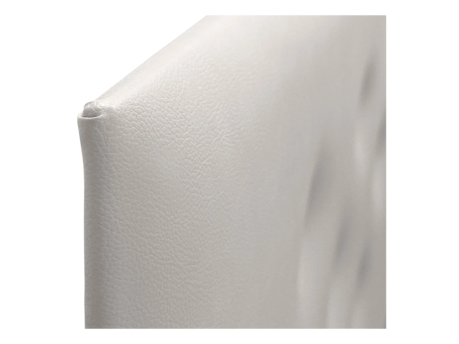 DHOME Tête de lit en simili cuir avec 3 rangées de boutons entrelacés Tête de lit rembourrée pour lit de luxe (Blanc, 90cm)