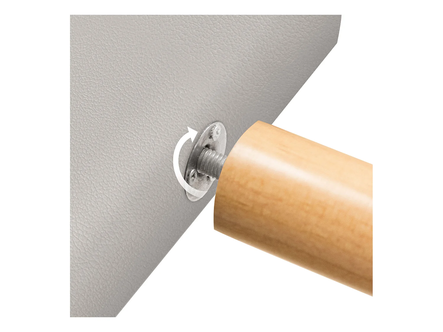 DHOME Tête de lit en simili cuir avec 3 rangées de boutons entrelacés Tête de lit rembourrée pour lit de luxe (Blanc, 90cm)