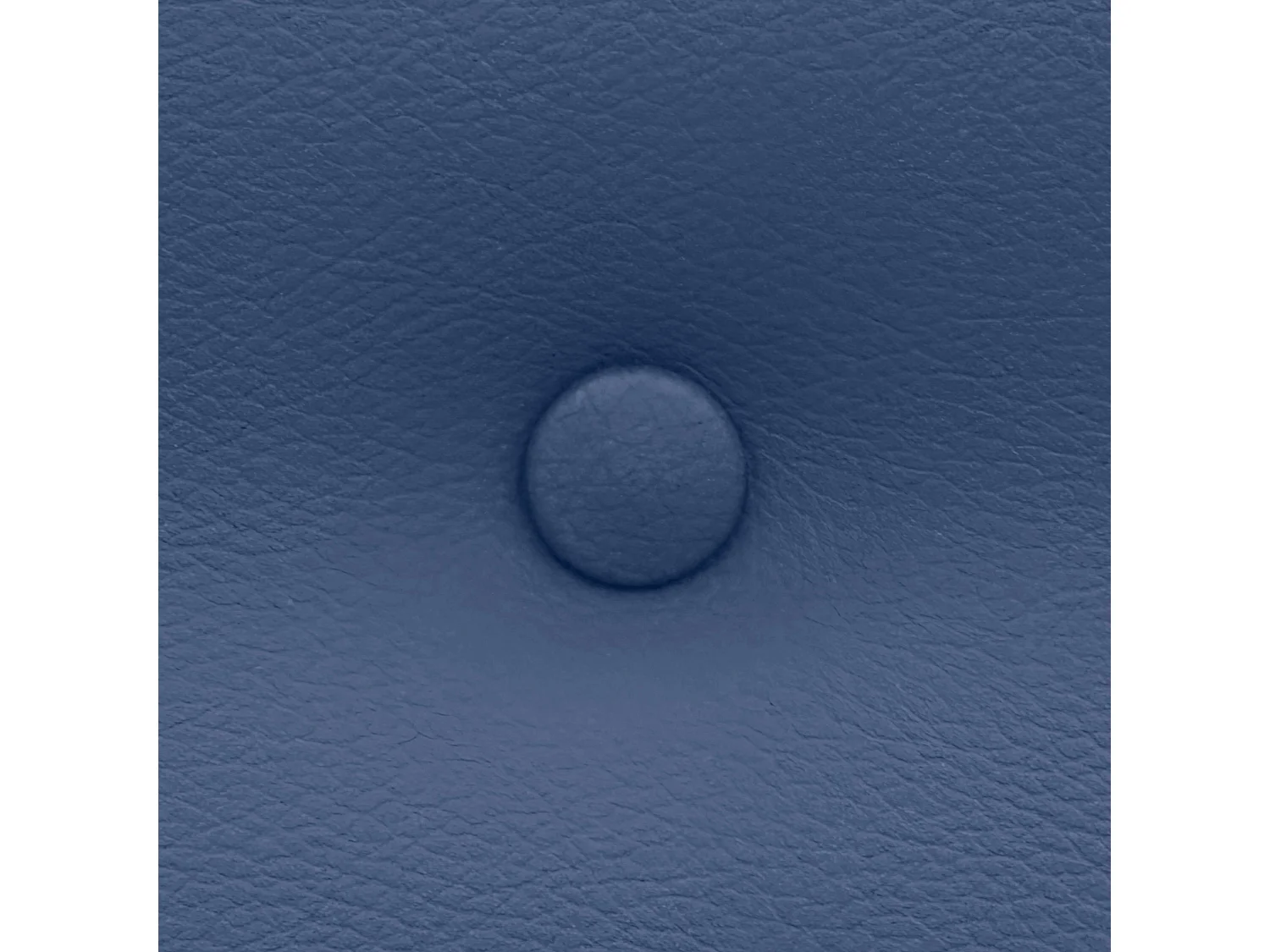 DHOME Tête de Lit en Similicuir avec 3 Rangées de Boutons Entrelacées Tête de Lit Rembourrée de Luxe (Bleu, 110cm)