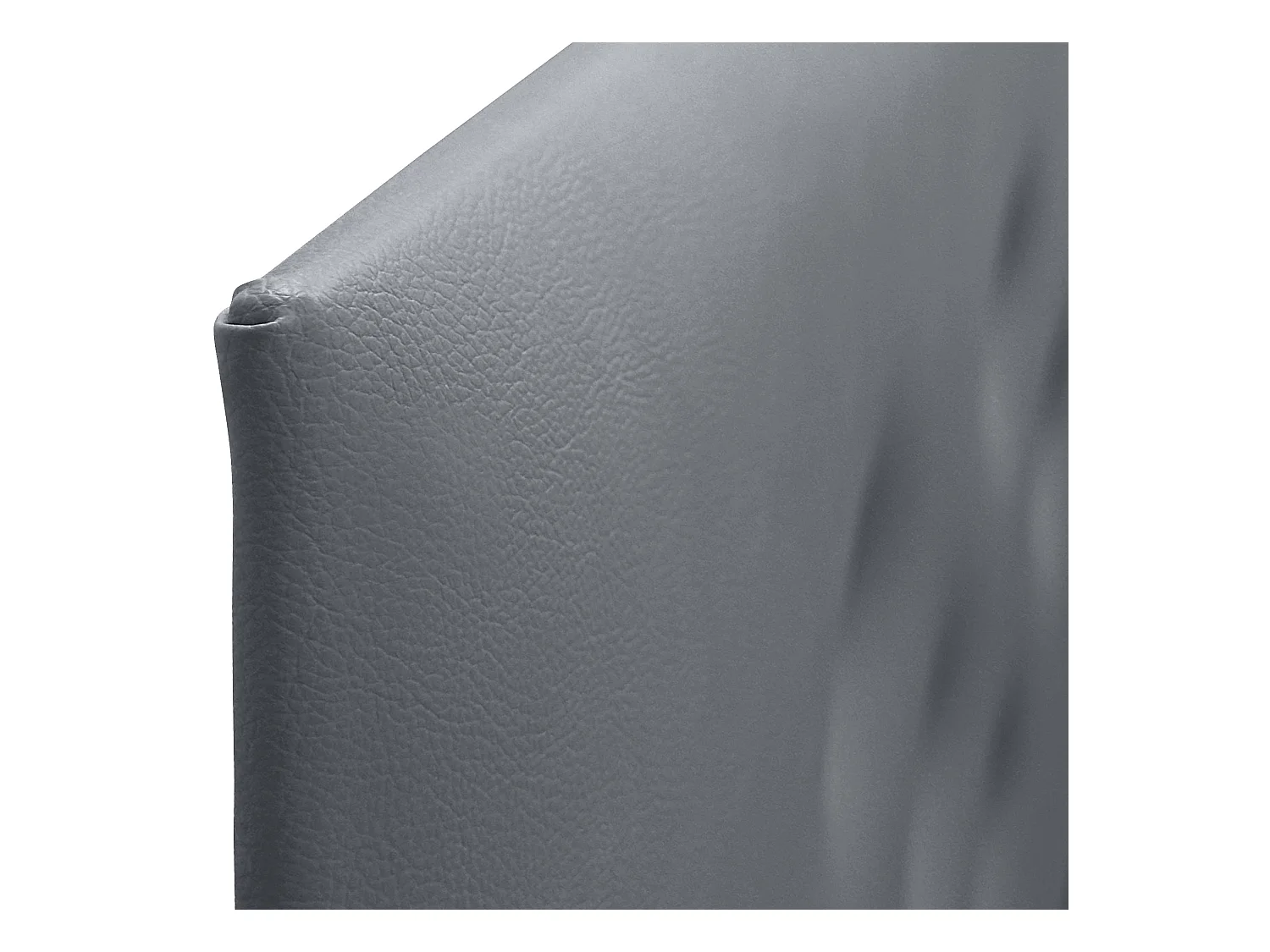 DHOME Tête de Lit en Similicuir avec 3 Rangées de Boutons Entrelacées Tête de Lit Rembourrée de Luxe (Gris, 145cm)