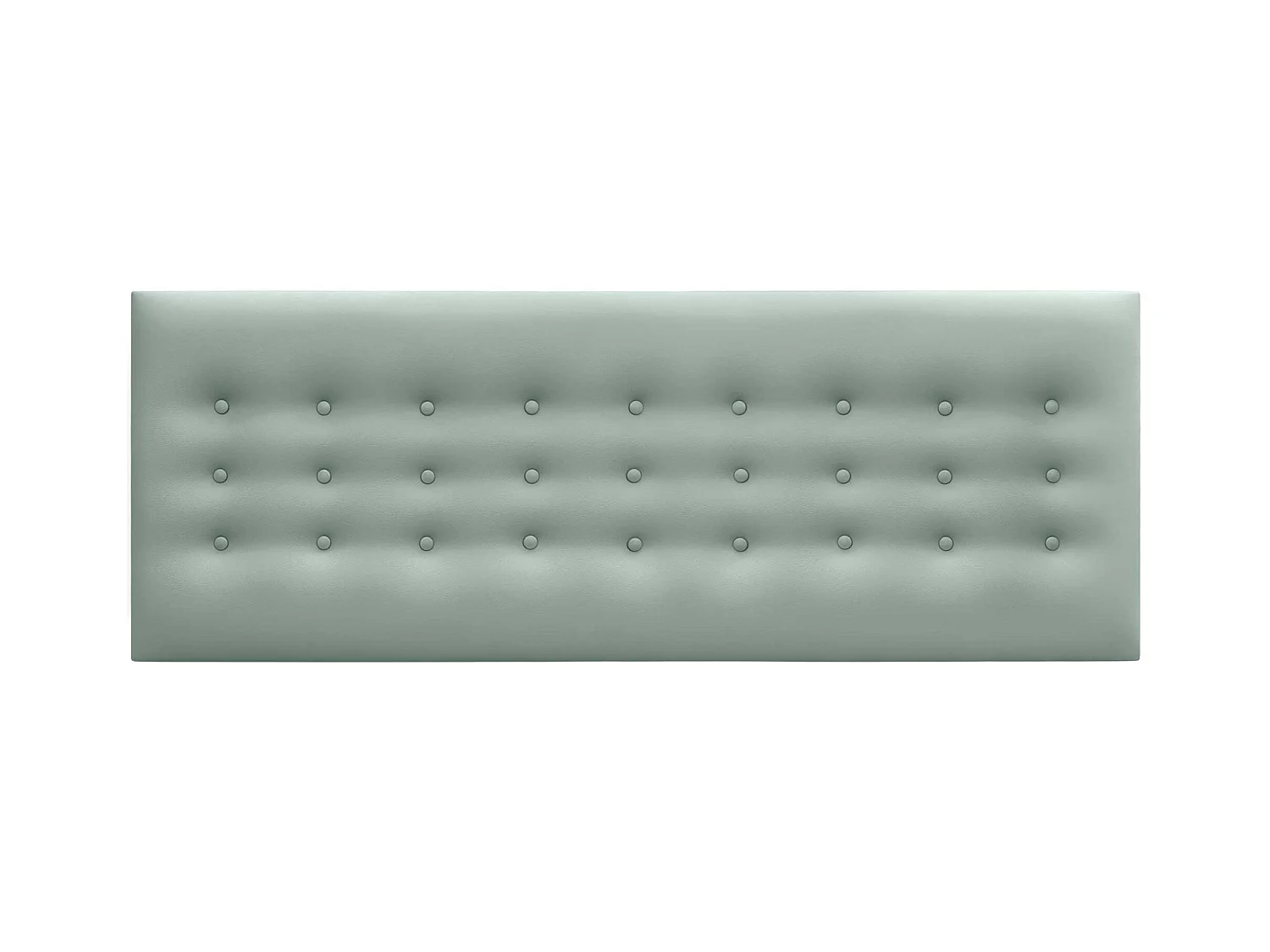 DHOME Kopfteil de Kunstleder mit 3 Knopfreihen gepolstertes luxuriöses Bettkopfteil (Verde Agua, 145cm)