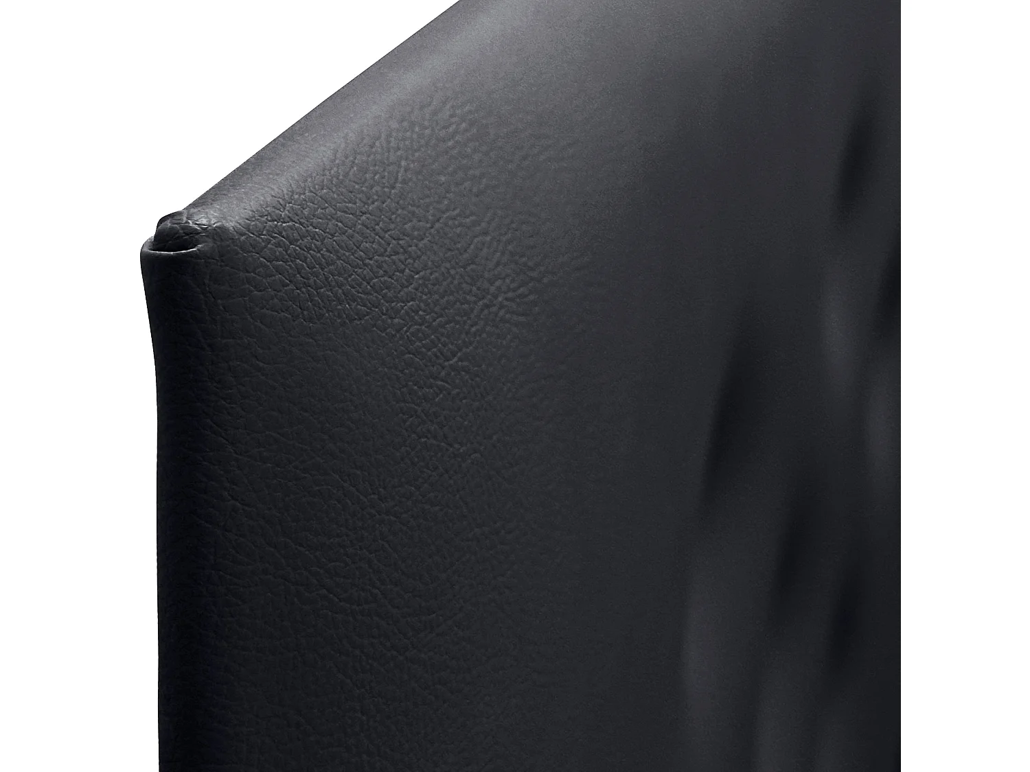 DHOME Tête de Lit en Similicuir avec 3 Rangées de Boutons Entrelacées Tête de Lit Rembourrée de Luxe (Noir, 220cm (2 pièces))