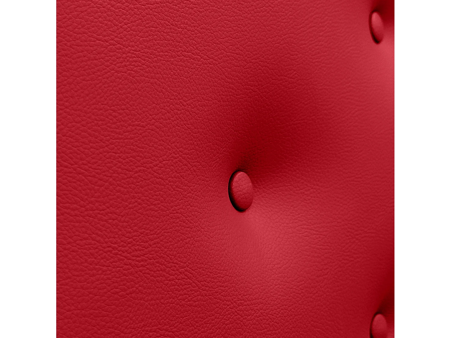 DHOME Tête de Lit en Similicuir avec 3 Rangées de Boutons Entrelacées Tête de Lit Rembourrée de Luxe (Rouge, 90cm)