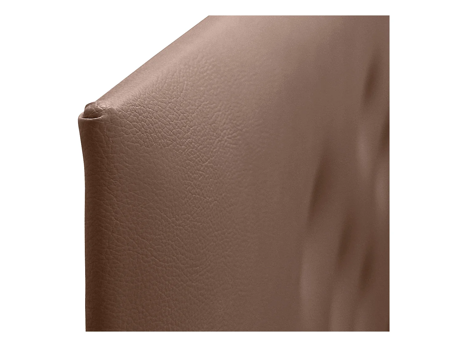 DHOME Tête de lit en simili cuir avec 3 rangées de boutons entrelacés Tête de lit rembourrée pour lit de luxe (Argile, 95cm)