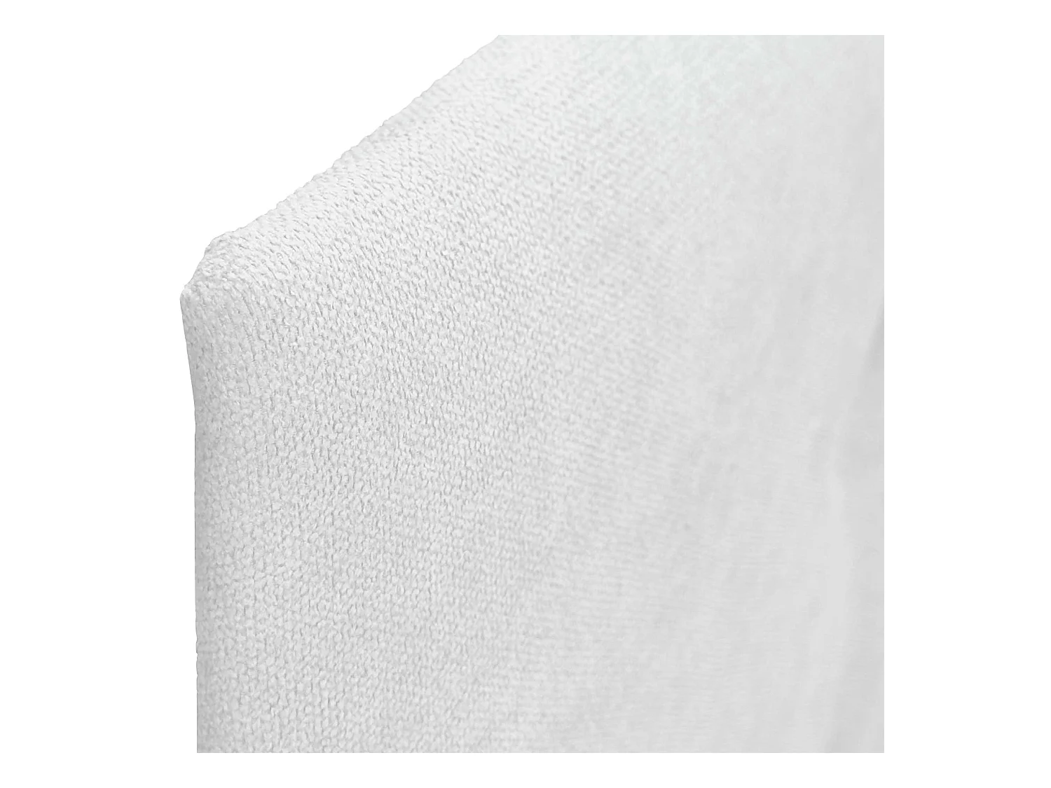 DHOME Tête de Lit en Tissu ACUALINE avec 3 Rangées Entrelacées de Boutons et Pieds Tête de Lit Capitonnée de Luxe(Blanc, 135cm)