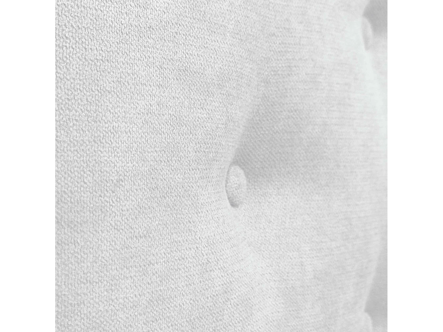 DHOME Tête de Lit en Tissu ACUALINE avec 3 Rangées Entrelacées de Boutons et Pieds Tête de Lit Capitonnée de Luxe(Blanc, 135cm)