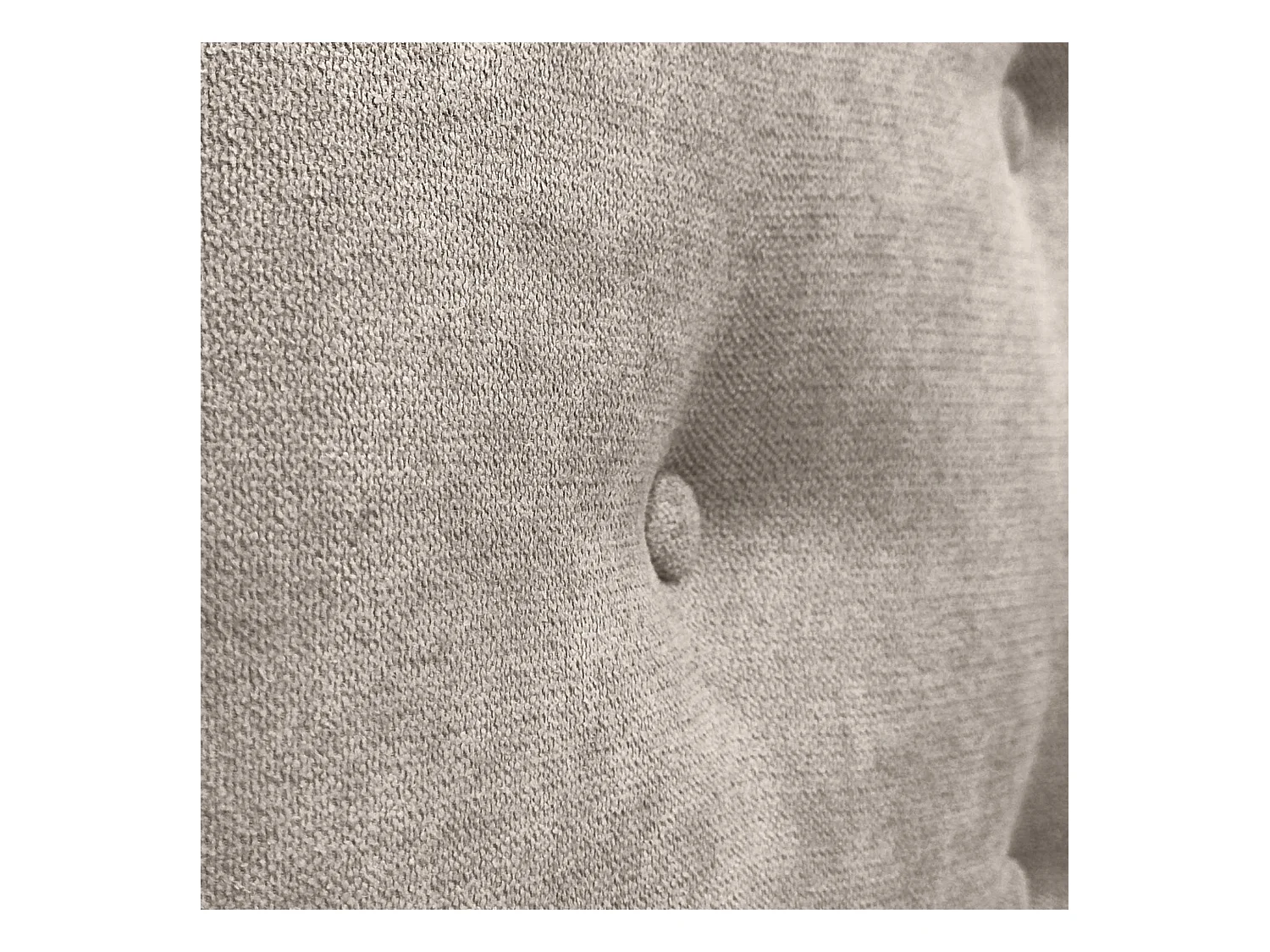 DHOME Testiera in Tessuto ACUALINE con 3 File Intercalate di Bottoni e Piedini Testiera Imbottita Letto di Lusso (Beige, 145cm)