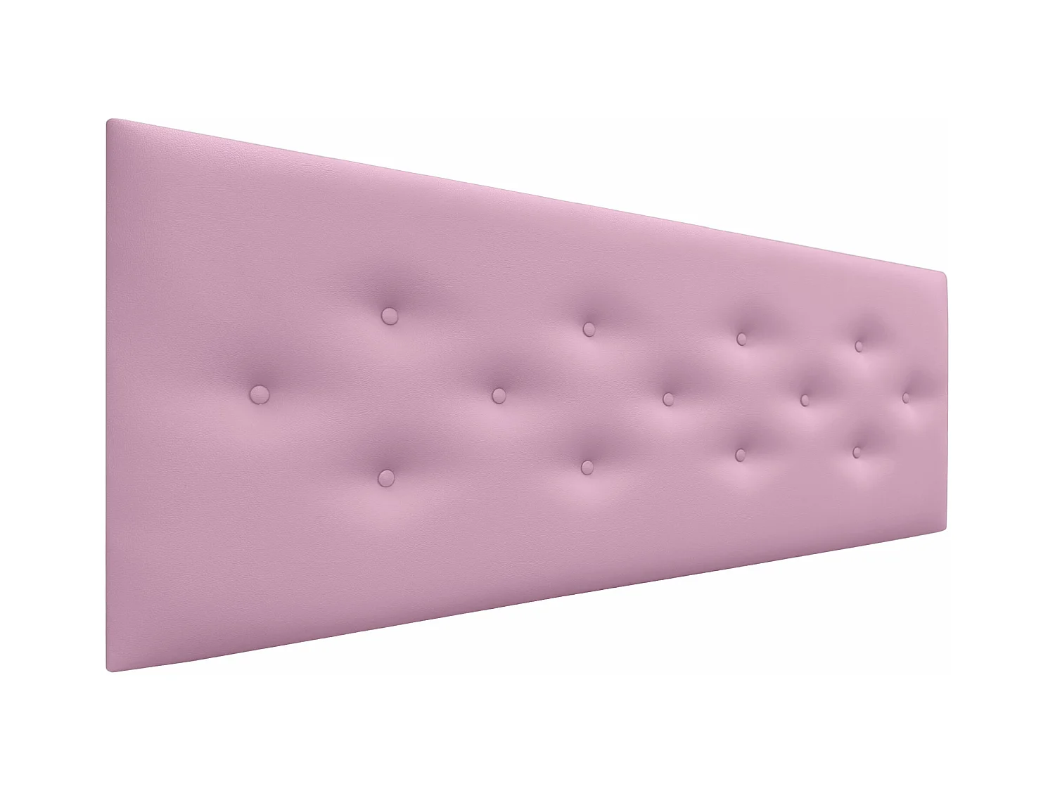 DHOME Tête de Lit en Similicuir avec 3 Rangées de Boutons Entrelacées Tête de Lit Rembourrée de Luxe (Rose, 150cm)