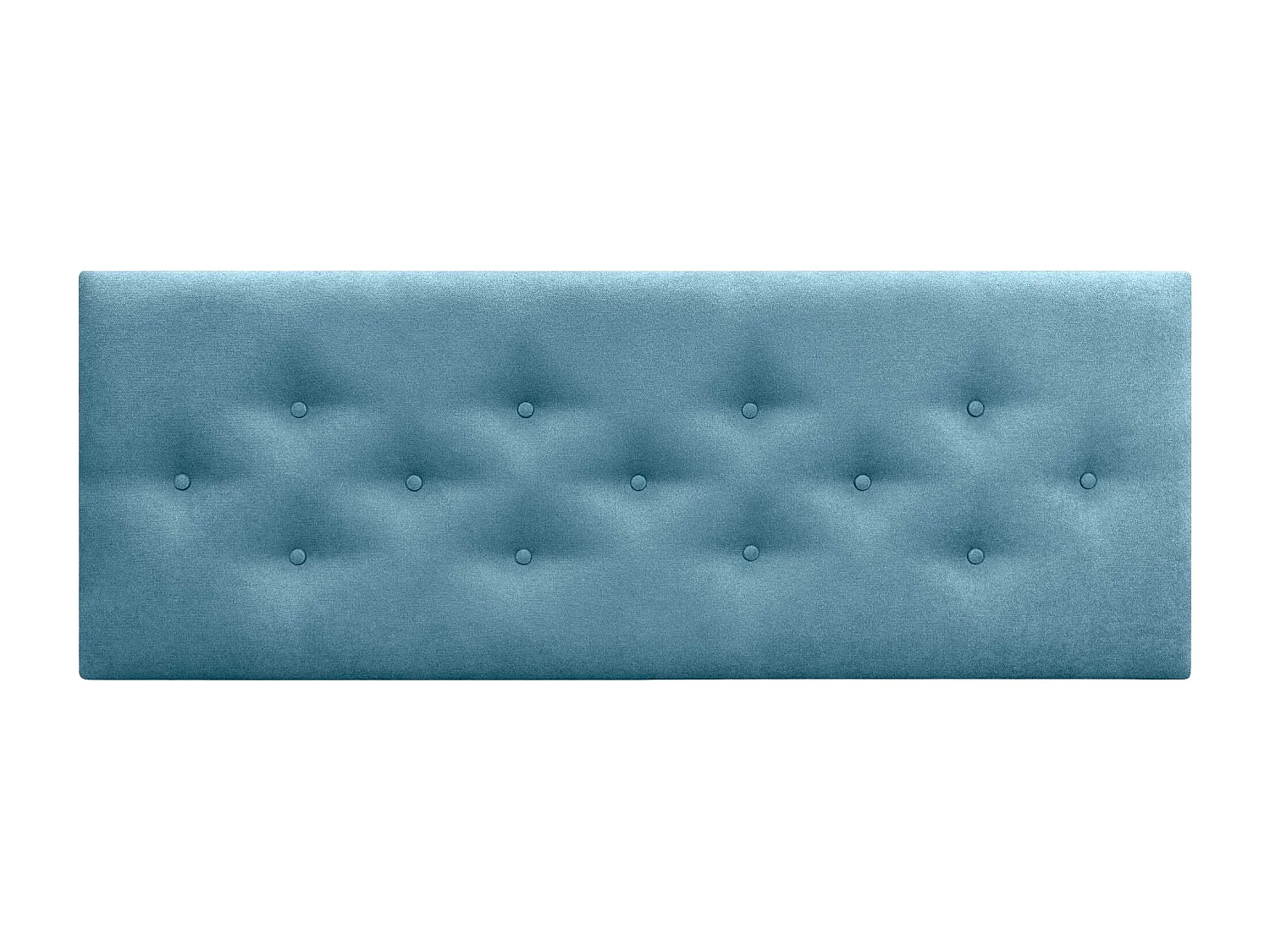DHOME Tête de Lit en Tissu ACUALINE avec 3 Rangées Entrelacées de Boutons Tête de Lit Capitonnée de Luxe(Turquoise, 145cm)