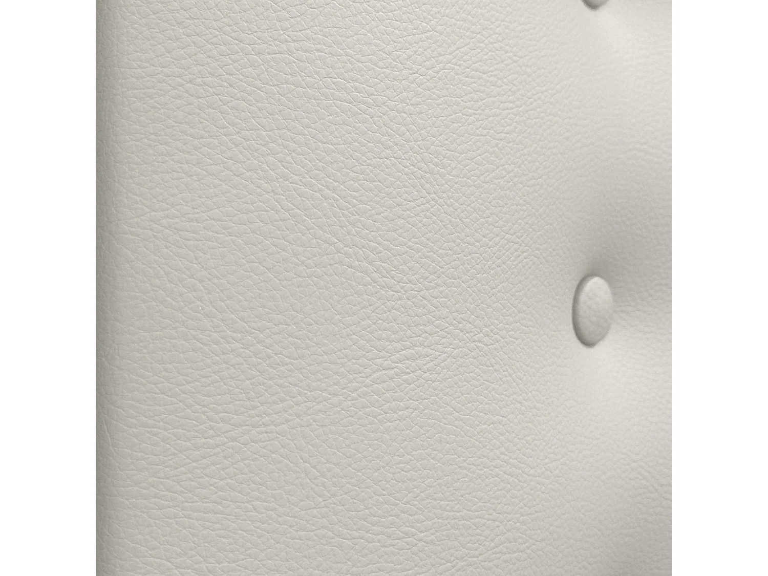 DHOME Testiera in ecopelle con 3 file di bottoni Testiera imbottita per letto di lusso (Bianco, 145cm)