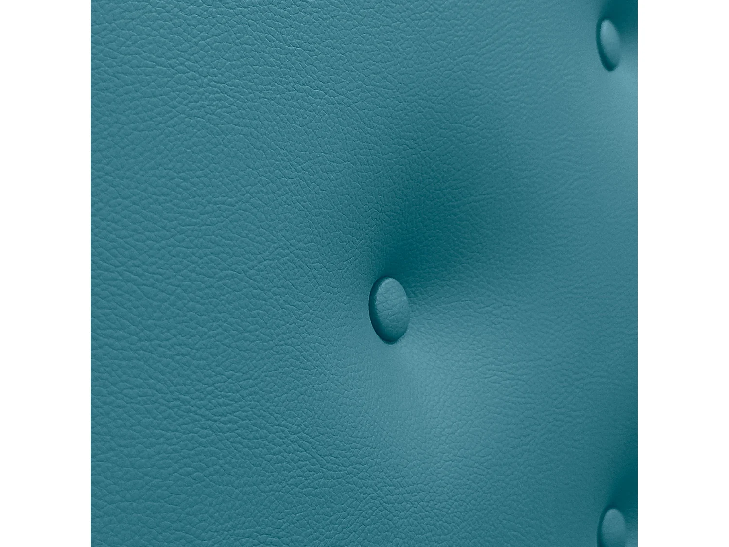 DHOME Tête de Lit en Similicuir avec 3 Rangées de Boutons Entrelacées Tête de Lit Rembourrée de Luxe (Turquoise, 110cm)