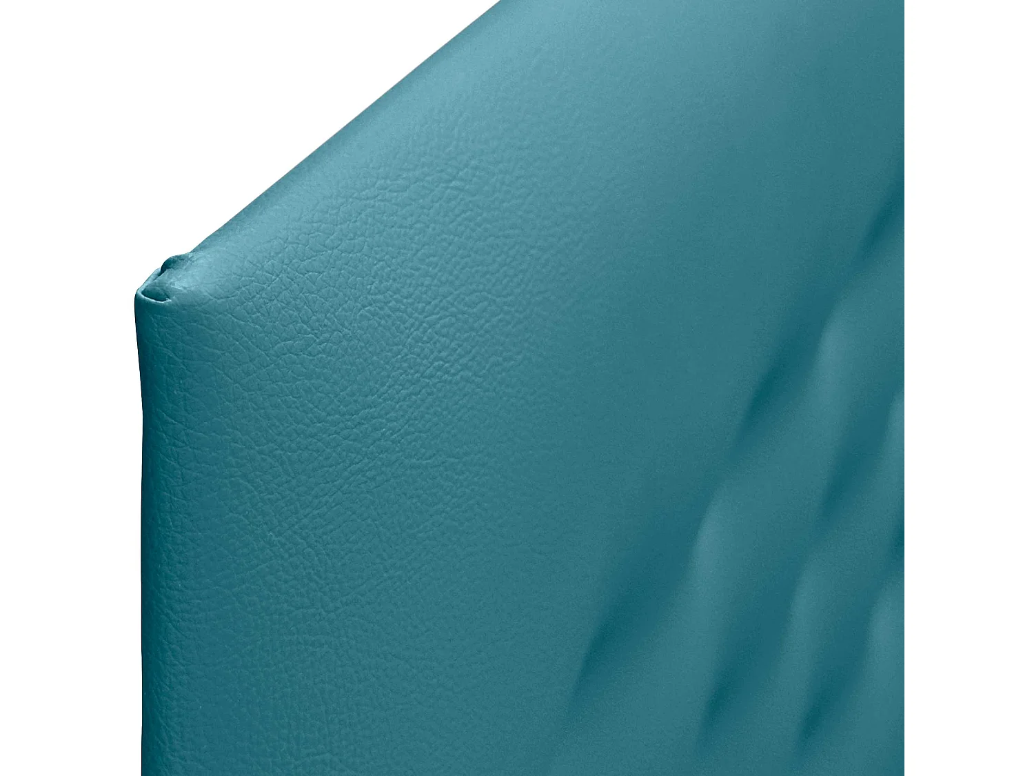 DHOME Tête de Lit en Similicuir avec 3 Rangées de Boutons Tête de Lit Rembourrée de Luxe (Turquoise, 210cm (2 pièces))