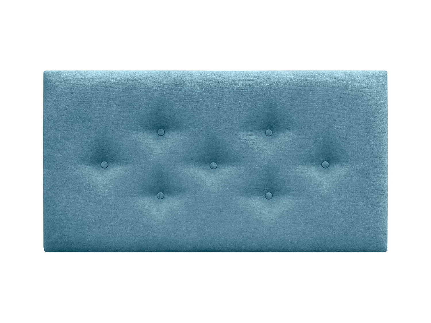 DHOME Tête de Lit en Tissu ACUALINE avec 3 Rangées Entrelacées de Boutons Tête de Lit Capitonnée de Luxe(Turquoise, 110cm)