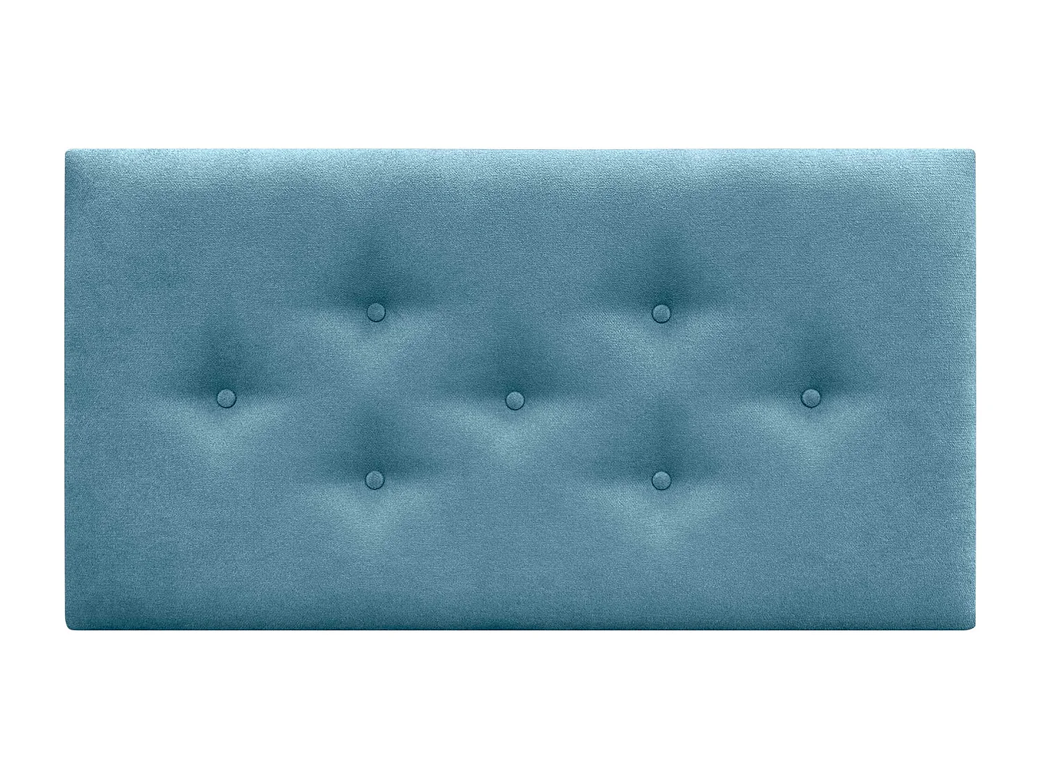 DHOME Tête de Lit en Tissu ACUALINE avec 3 Rangées Entrelacées de Boutons Tête de Lit Capitonnée de Luxe(Turquoise, 110cm)