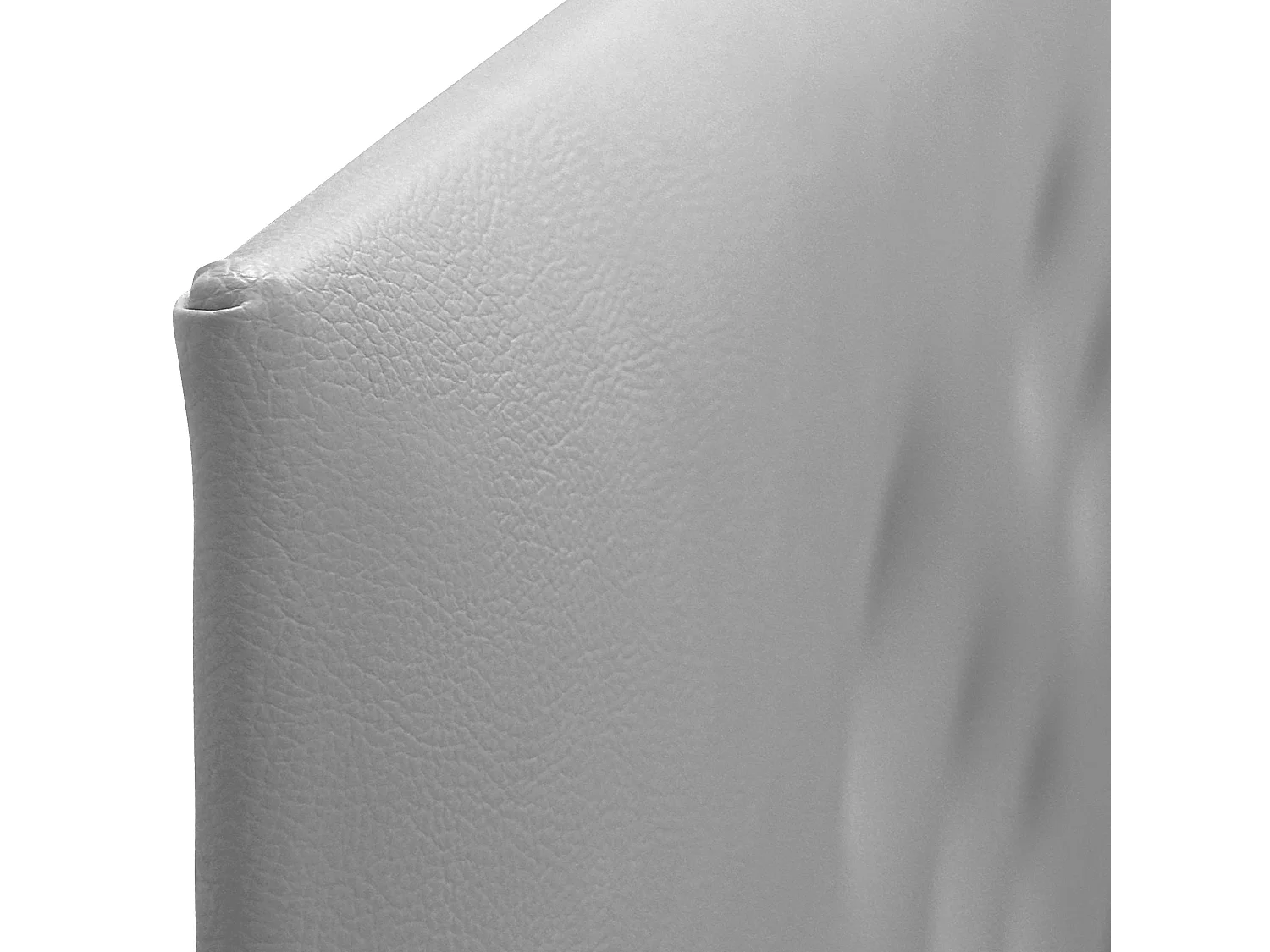 DHOME Tête de lit en simili cuir avec 3 rangées de boutons entrelacés Tête de lit rembourrée pour lit de luxe (Gris, 95cm)