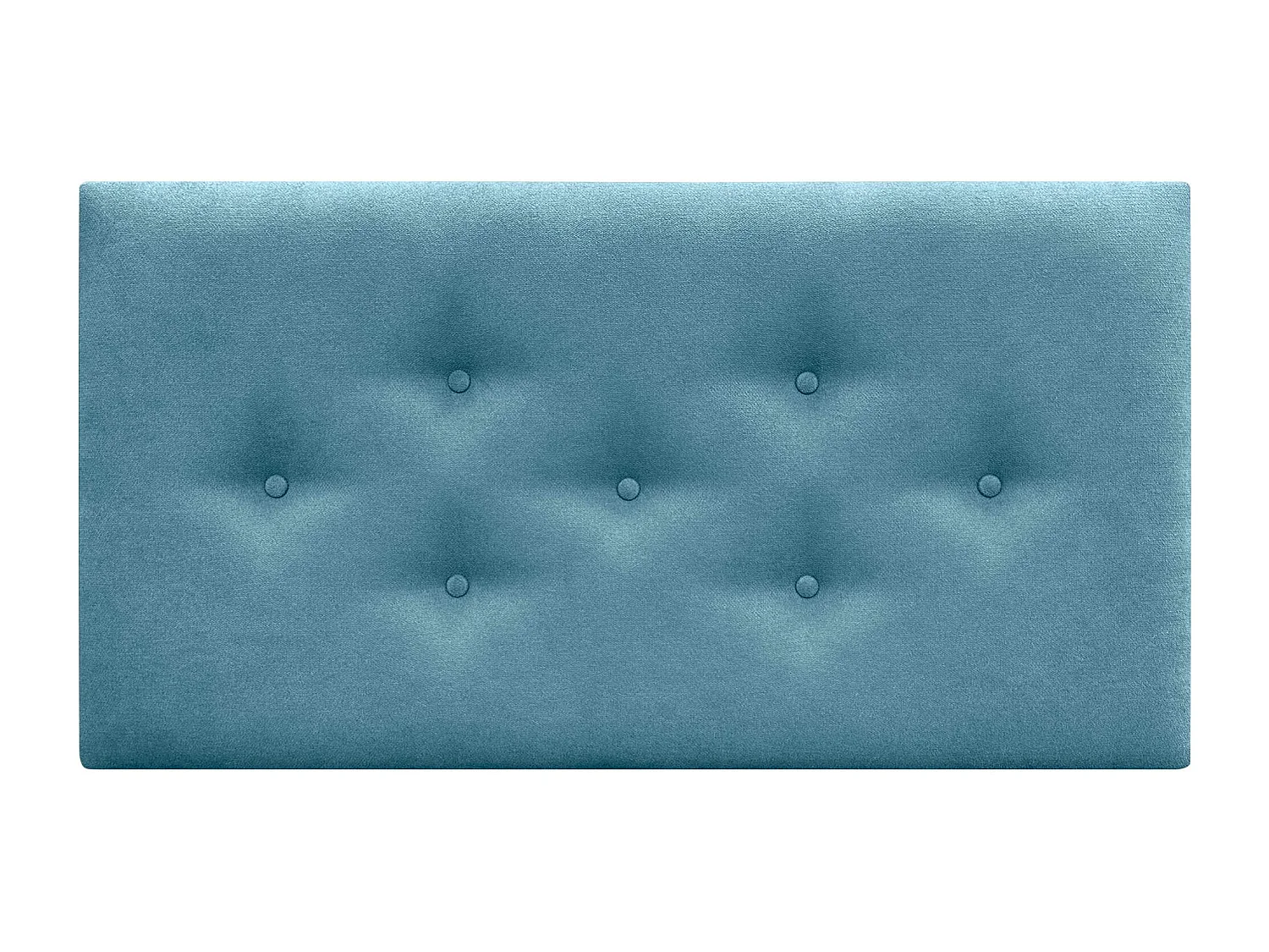 DHOME Tête de Lit en Tissu ACUALINE avec 3 Rangées Entrelacées de Boutons Tête de Lit Capitonnée de Luxe(Turquoise, 105cm)