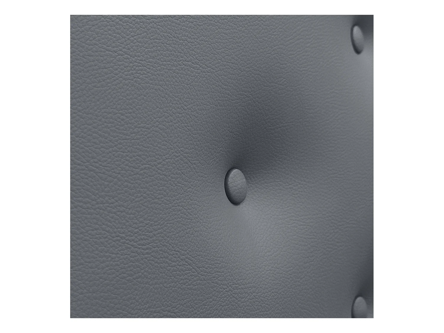 DHOME Tête de Lit en Similicuir avec 3 Rangées de Boutons Entrelacées Tête de Lit Rembourrée de Luxe (Gris, 220cm (2 pièces))