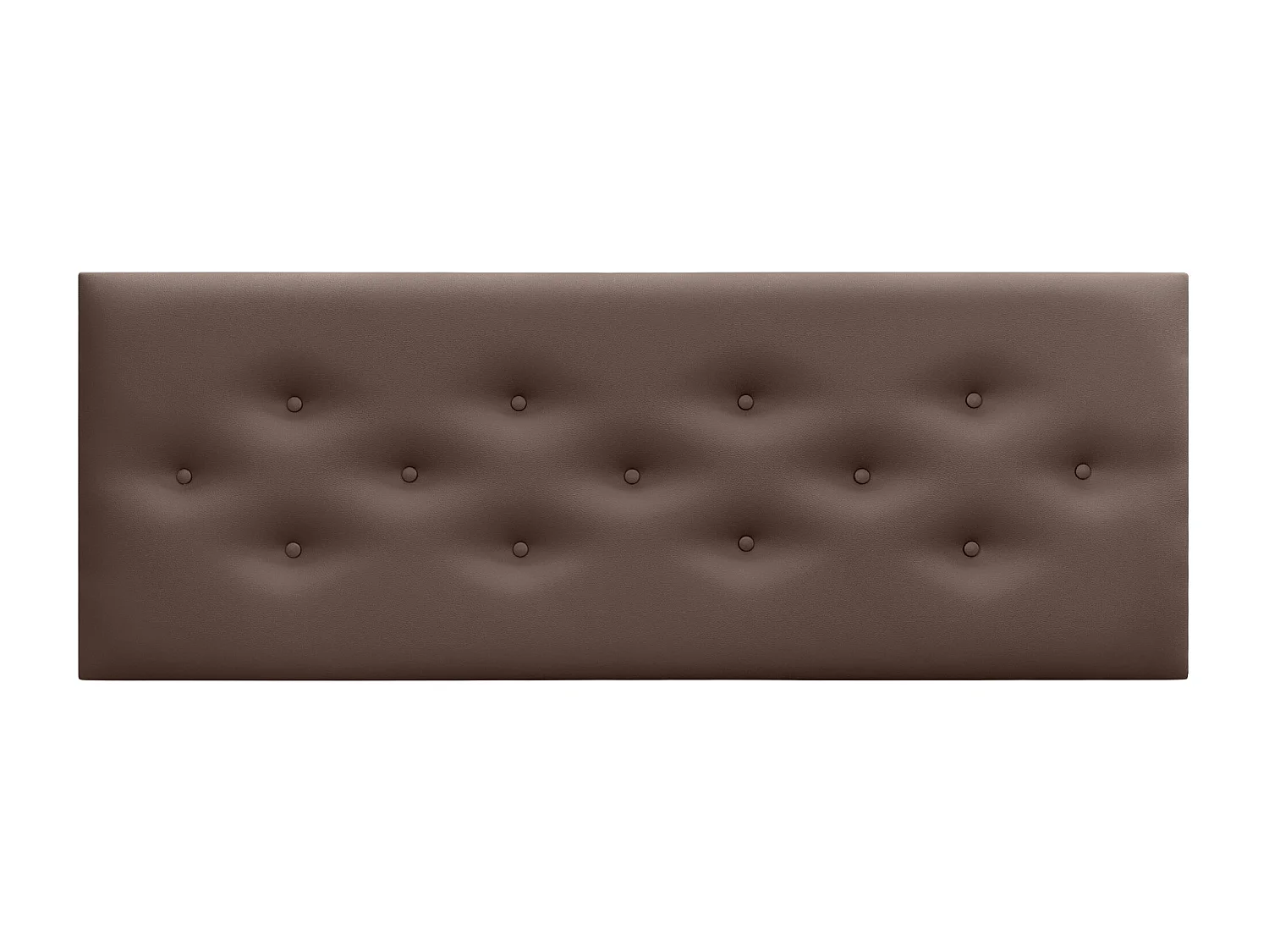 DHOME Cabeceira de Polipele com 3 Fileiras Intercaladas de Botões Cabeceira Estofada de Cama Luxuosa (Chocolate, 135cm)