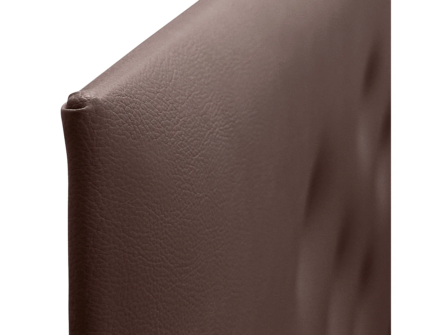 DHOME Tête de lit en simili cuir avec 3 rangées de boutons entrelacés Tête de lit rembourrée pour lit de luxe (Chocolat, 135cm)