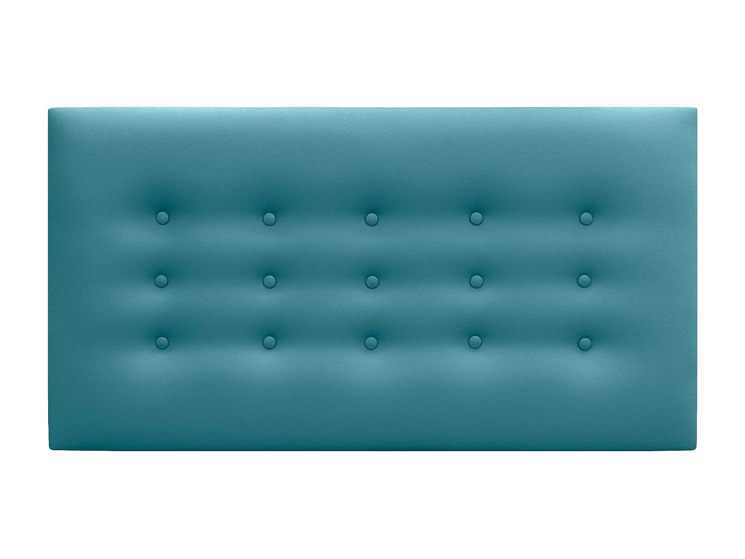 DHOME Cabeceira de Polipele com 3 Fileiras de Botões Cabeceira Estofada de Cama Luxuosa (Turquesa, 110cm)