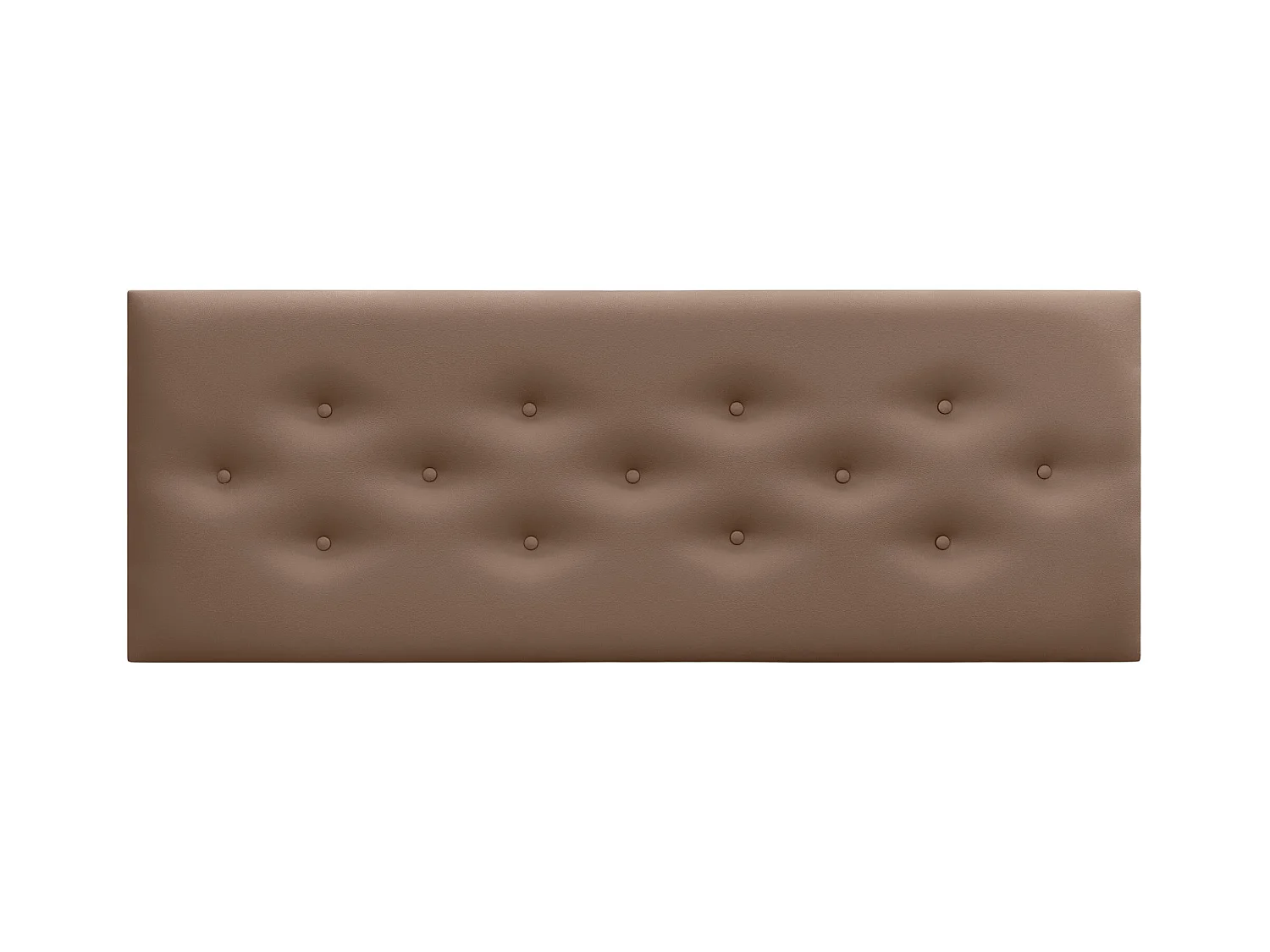 DHOME Tête de Lit en Similicuir avec 3 Rangées de Boutons Entrelacées Tête de Lit Rembourrée de Luxe (Beige, 160cm)