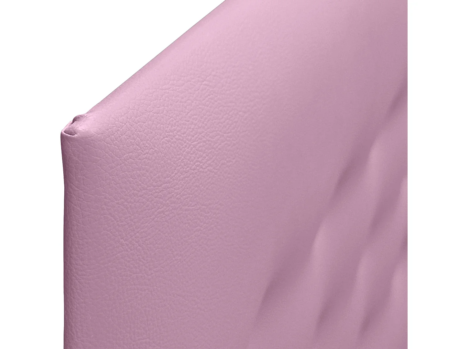 DHOME Cabeceira em couro sintético com 3 fileiras de botões Cabeceira estofada para cama de luxo (Rosa, 110cm)