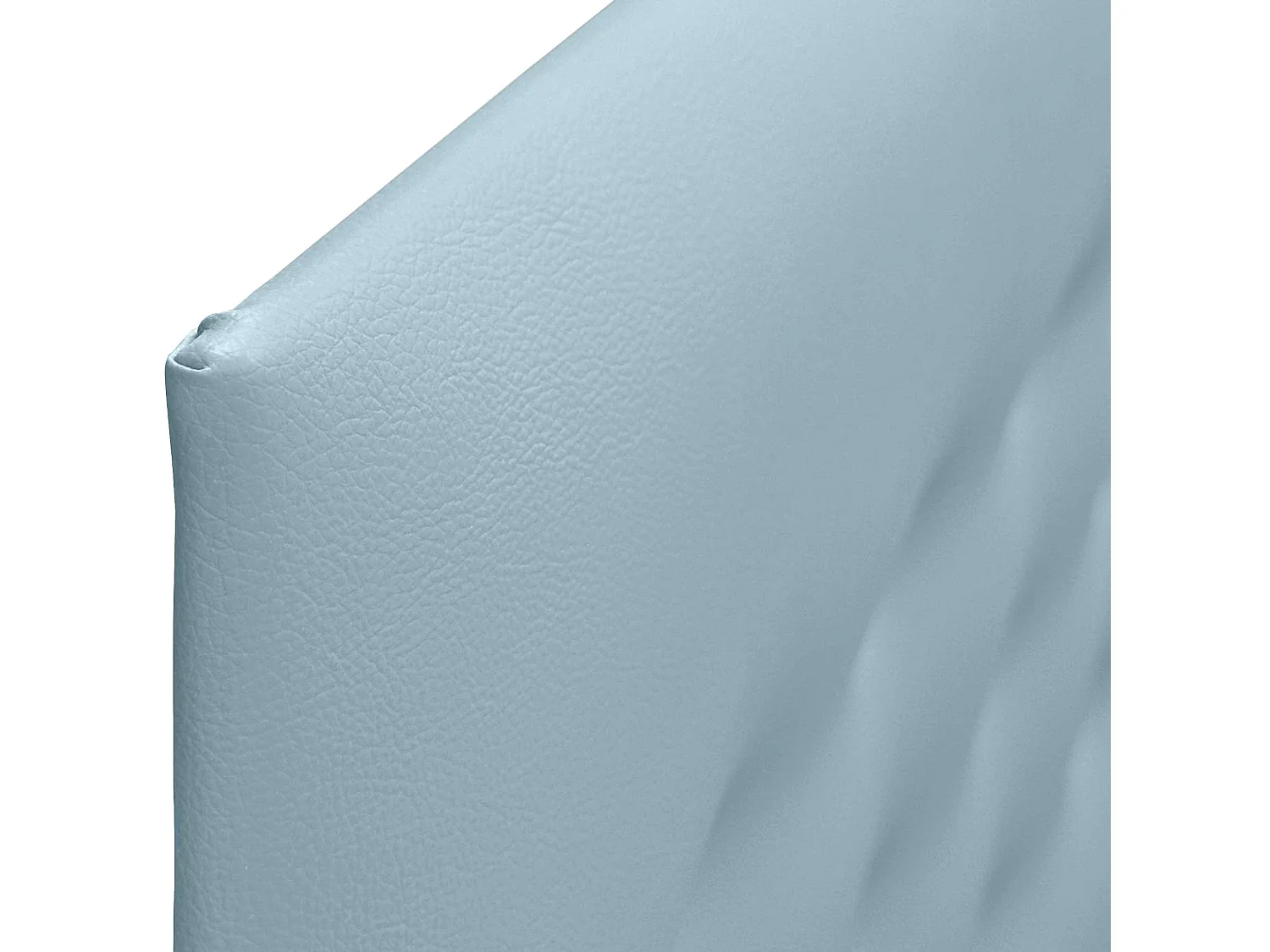 DHOME Tête de lit en simili cuir avec 3 rangées de boutons Tête de lit rembourrée pour lit de luxe (Ciel, 105cm)