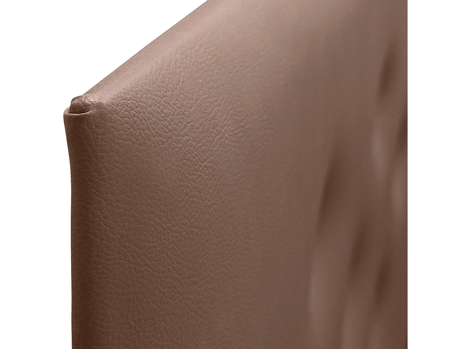 DHOME Tête de lit en simili cuir avec 3 rangées de boutons entrelacés Tête de lit rembourrée pour lit de luxe (Argile, 145cm)