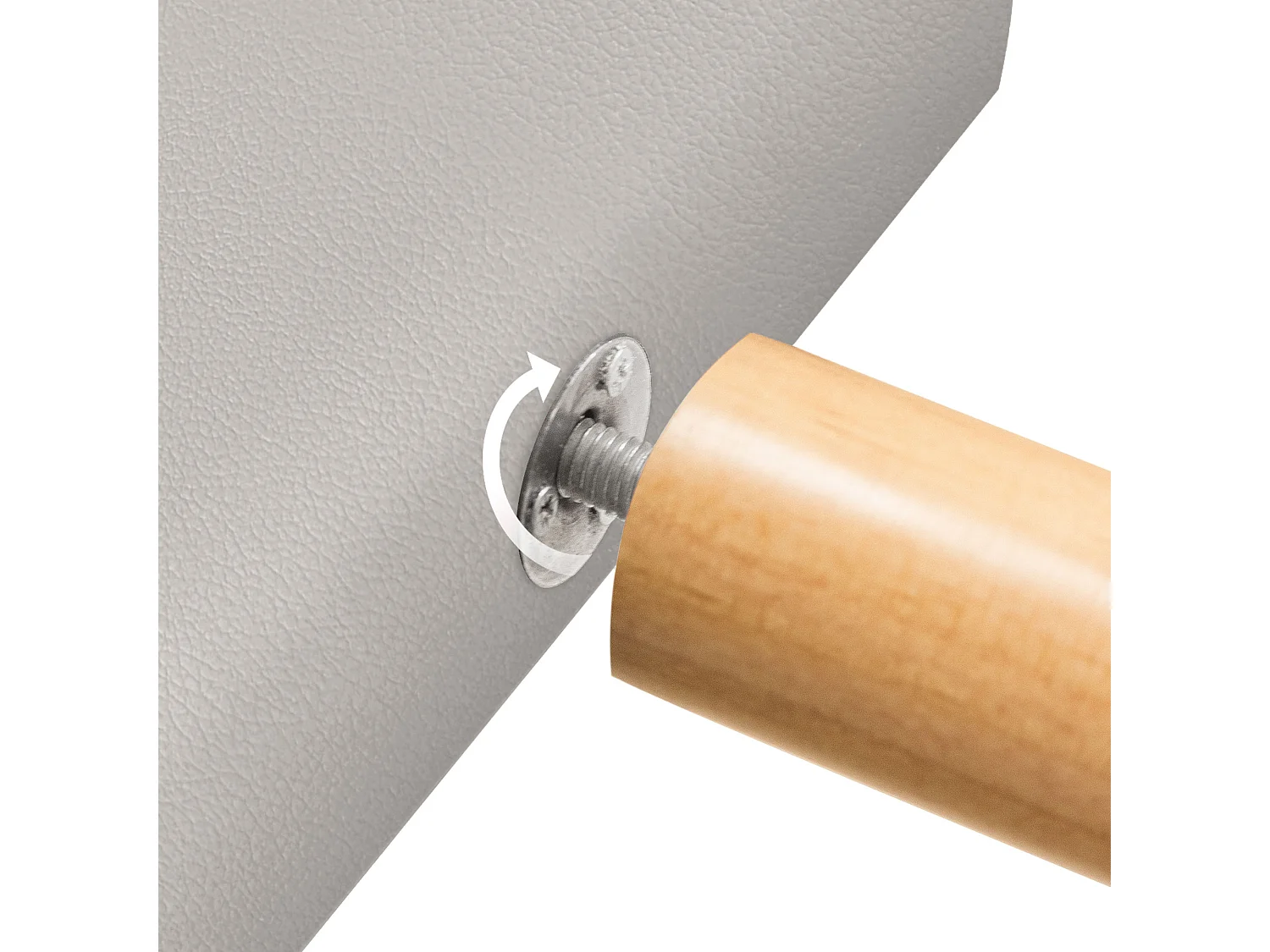 DHOME Tête de lit en simili cuir avec 3 rangées de boutons entrelacés Tête de lit rembourrée pour lit de luxe (Blanc, 105cm)