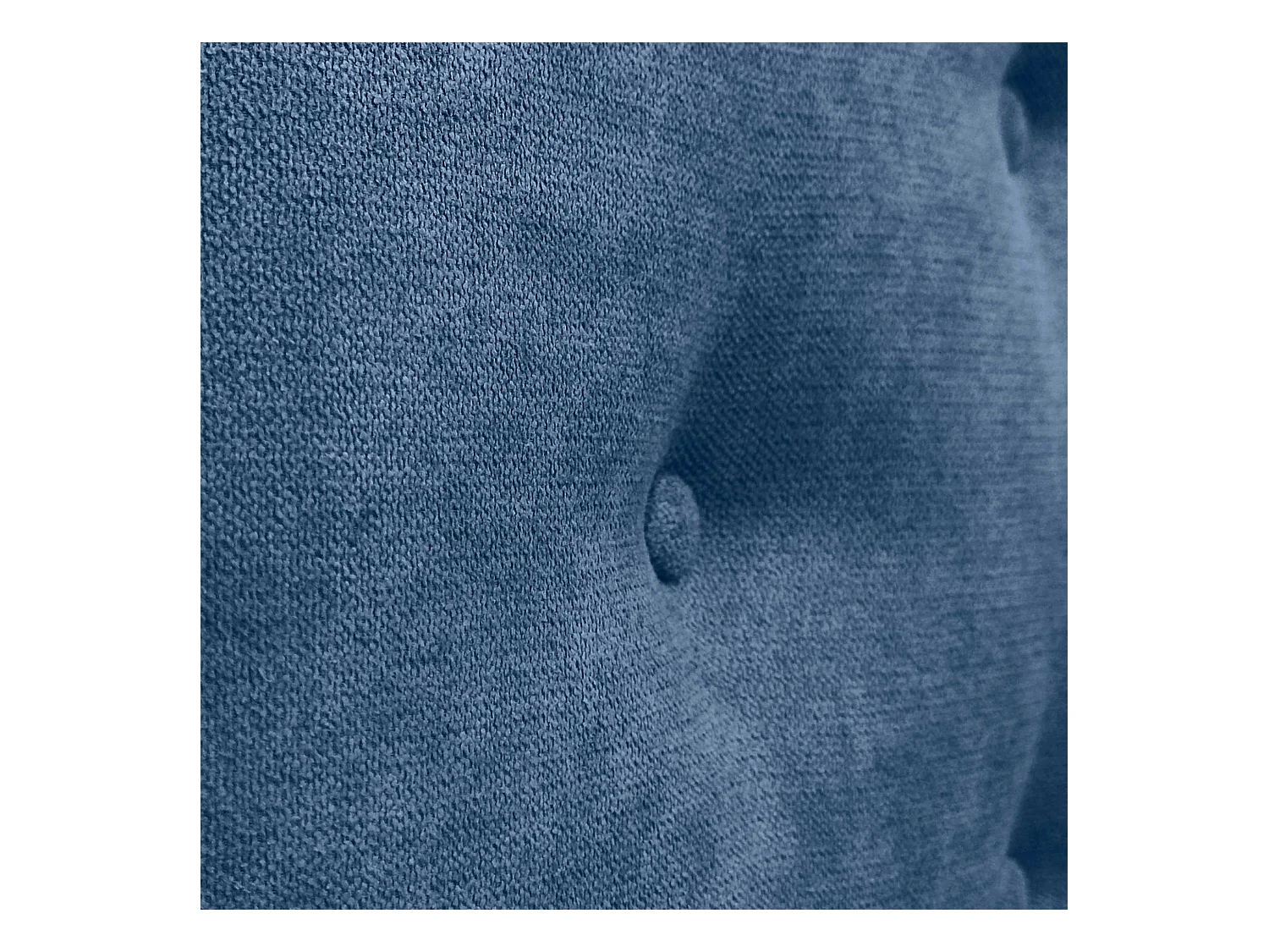 DHOME Testiera in Tessuto ACUALINE con 3 File Intercalate di Bottoni e Piedini Testiera Imbottita Letto di Lusso (Blu, 135cm)