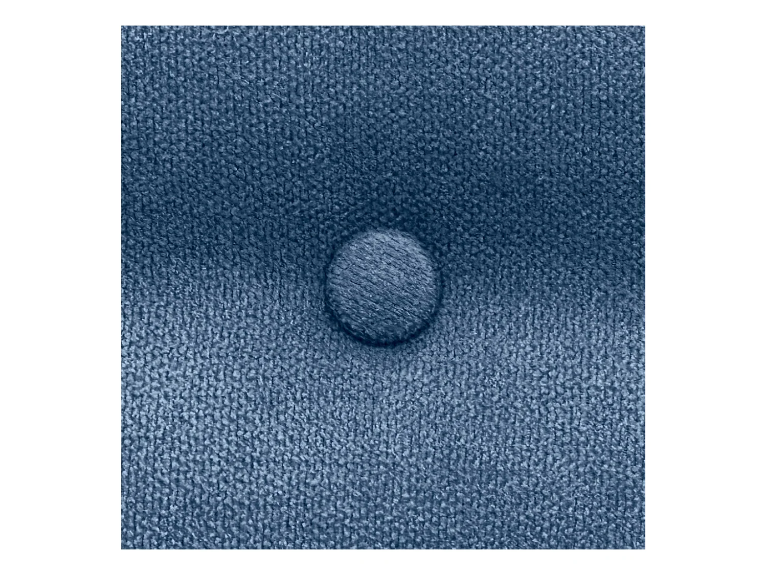 DHOME Testiera in Tessuto ACUALINE con 3 File Intercalate di Bottoni e Piedini Testiera Imbottita Letto di Lusso (Blu, 135cm)