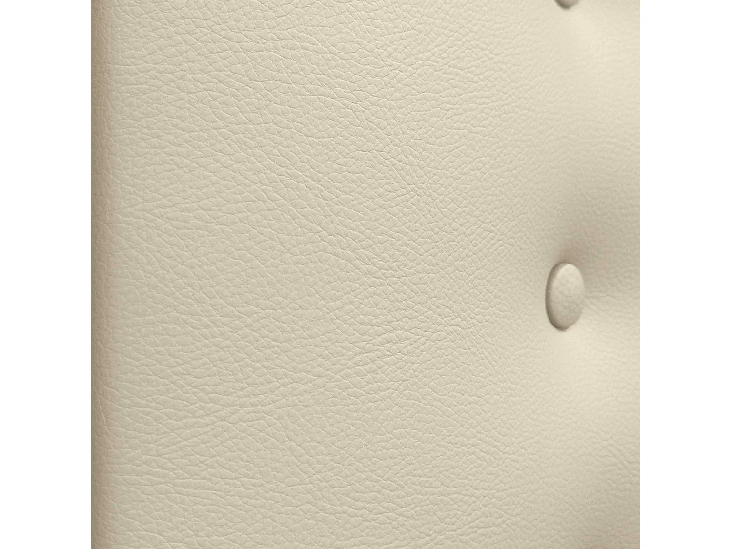 DHOME Tête de lit en simili cuir avec 3 rangées de boutons Tête de lit rembourrée pour lit de luxe (Vanille, 105cm)
